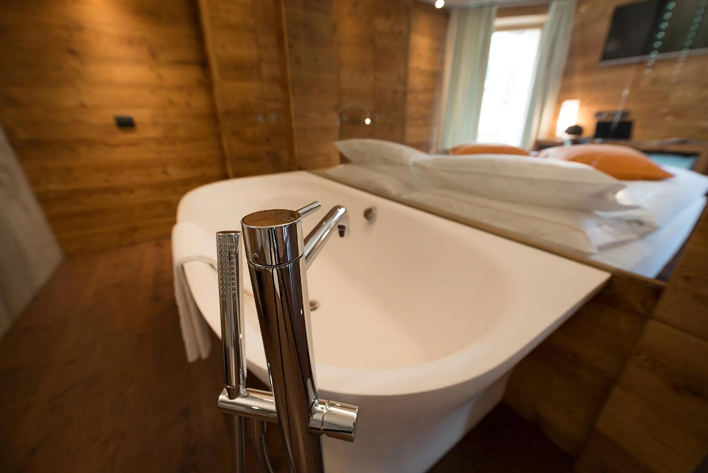 Bathroom, Bed in Bivio Hotel Plaza