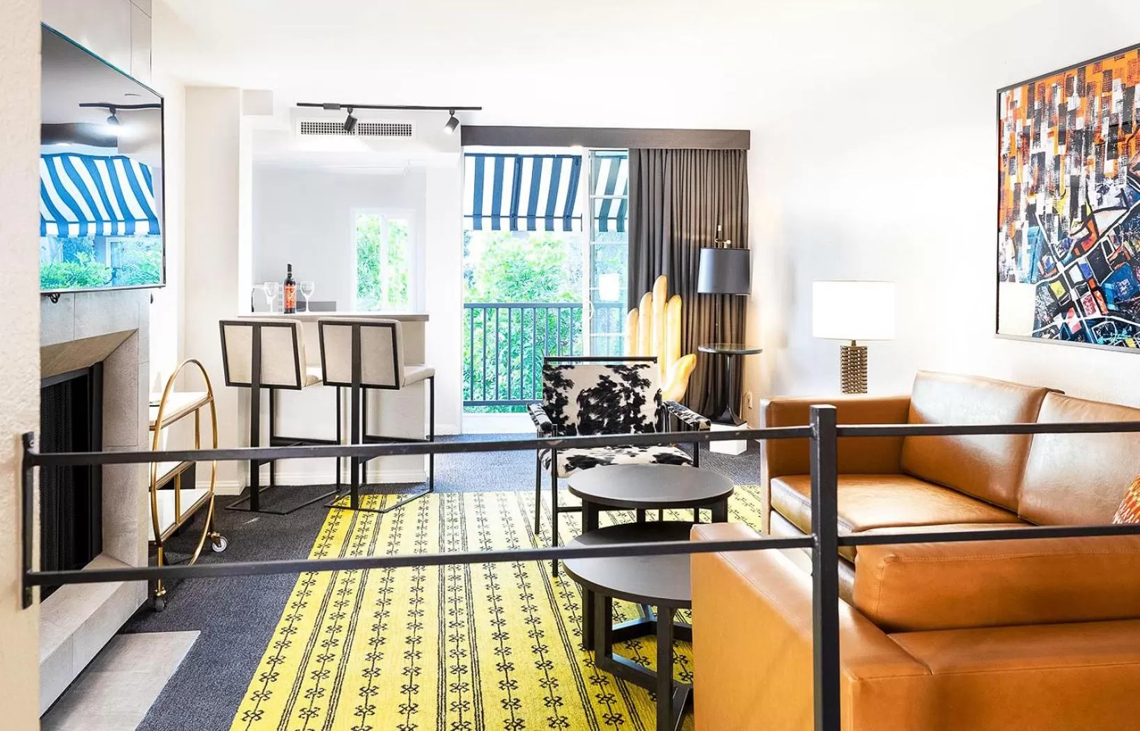 Living room in Montrose at Beverly Hills