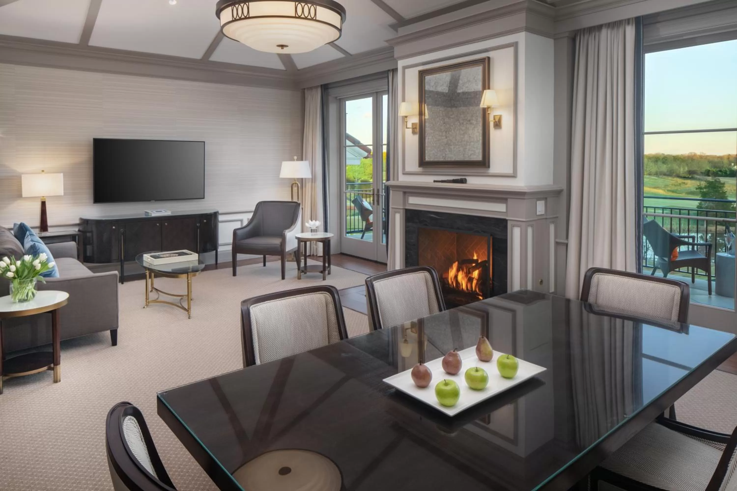 Seating area in Keswick Hall