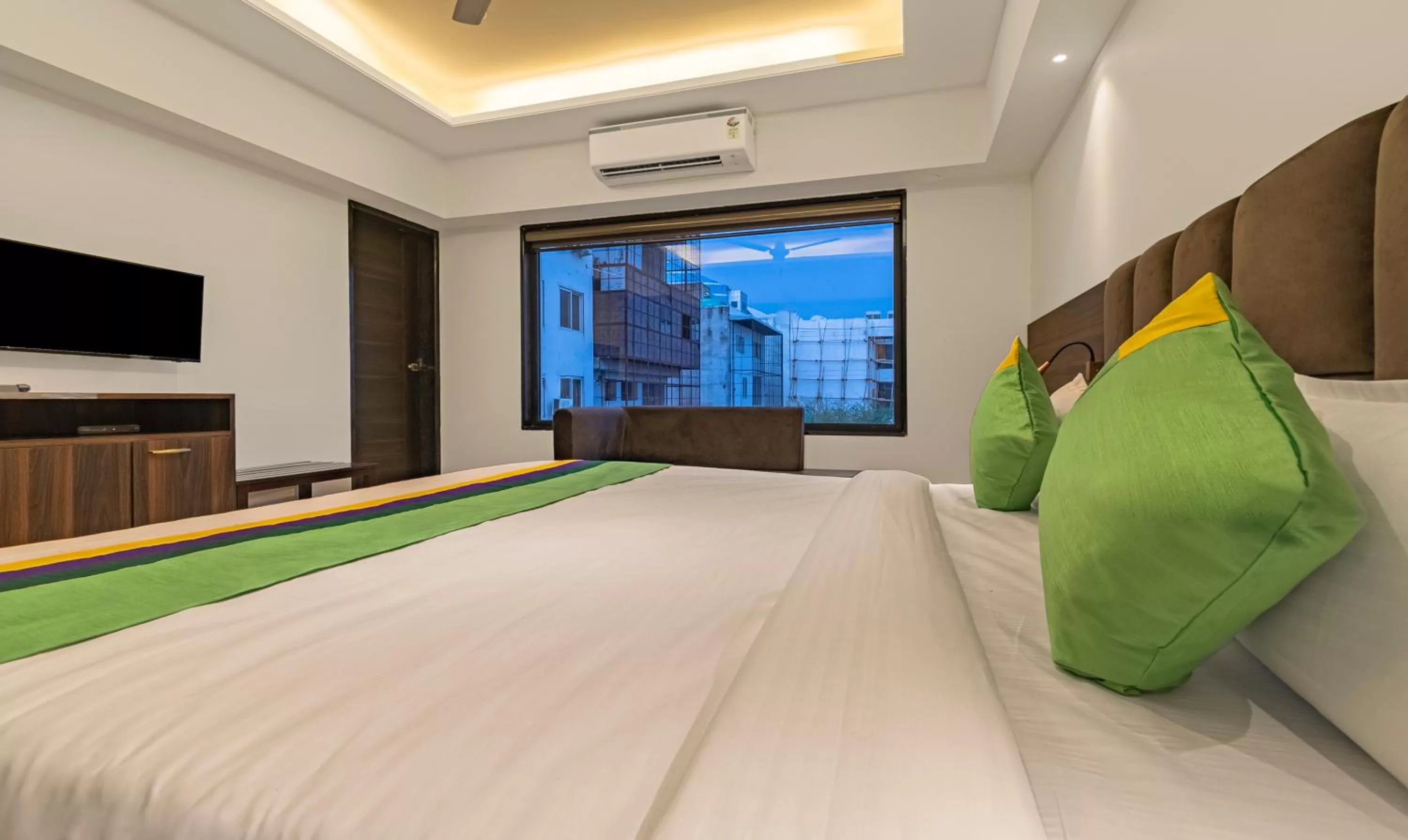 Bedroom, Bed in Treebo Pink City Grand