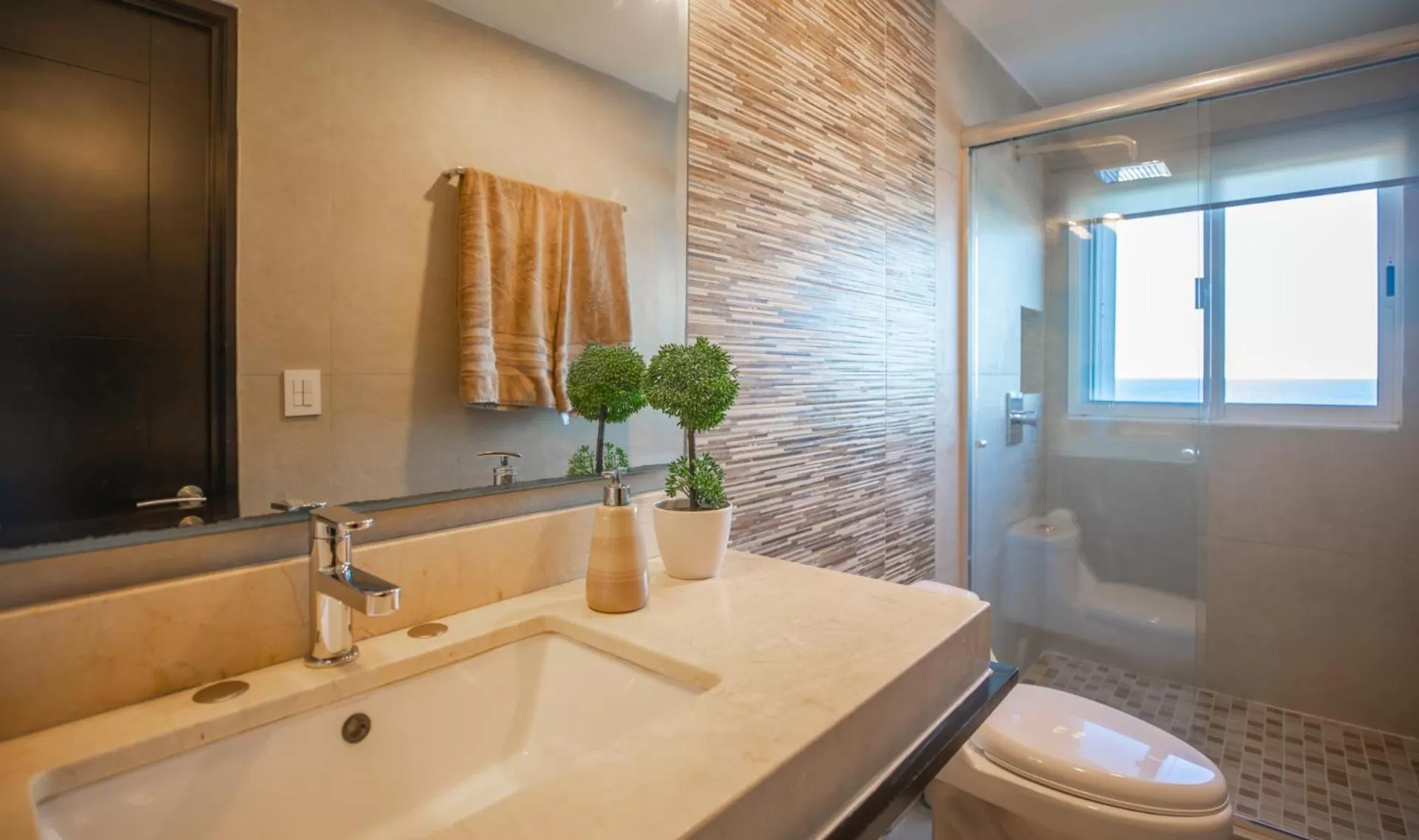 Bathroom in Beachfront Penthouses by LivIN Cancun