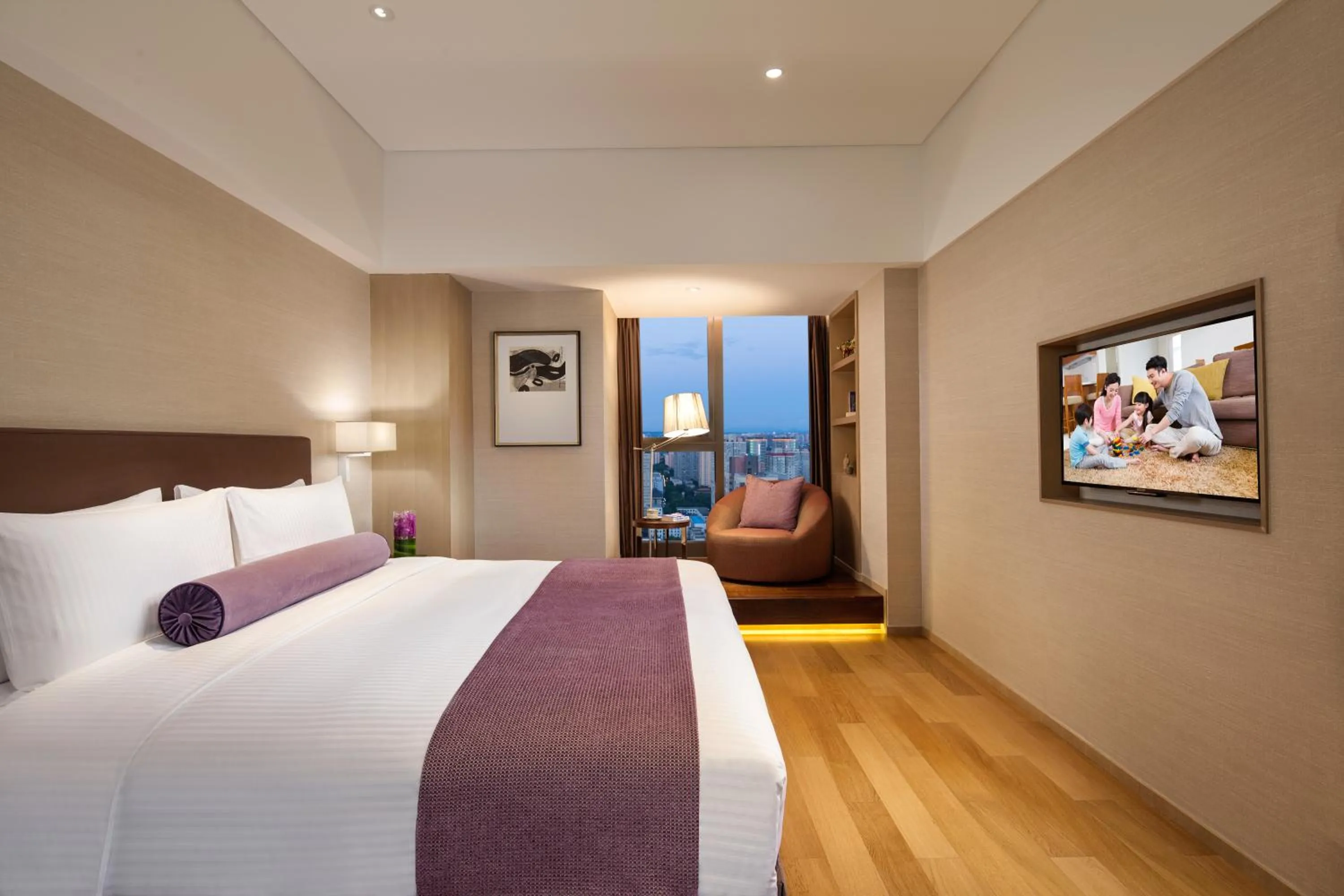 Bedroom, Bed in Somerset Xindicheng Xi'an