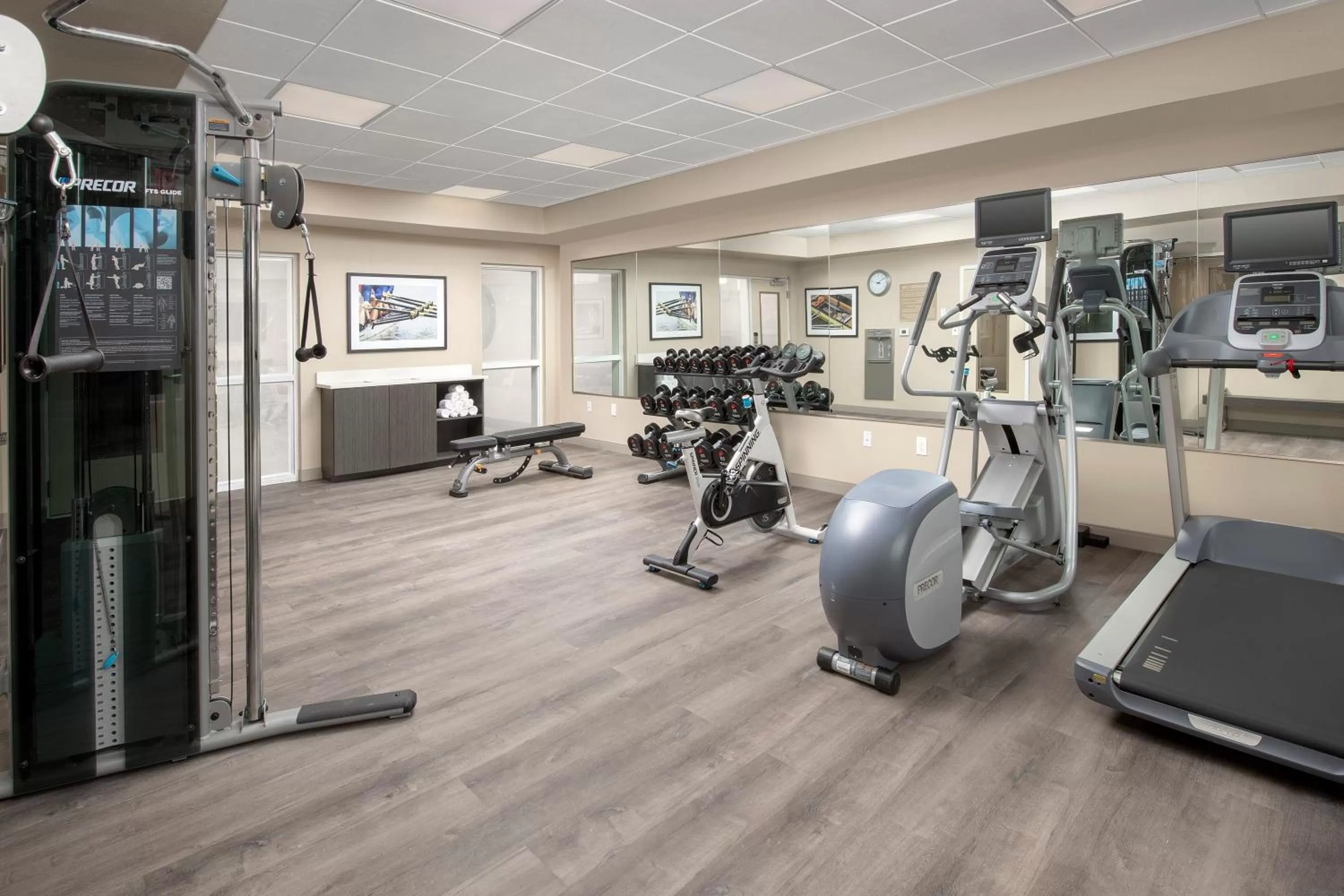 Fitness centre/facilities in Candlewood Suites Alexandria West by IHG
