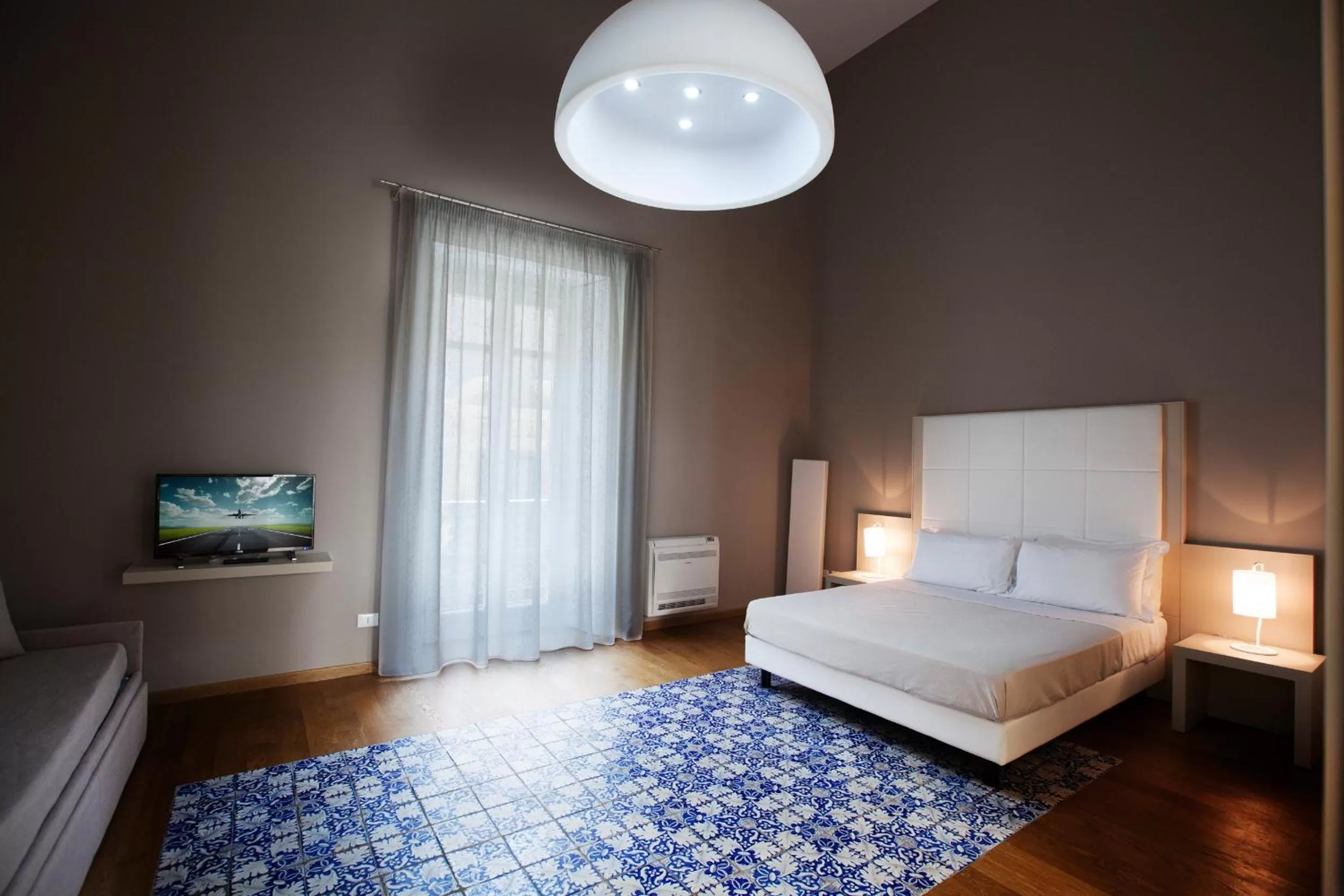 Bed in Central Gallery Rooms- Palazzo D'Ali' Staiti XIX