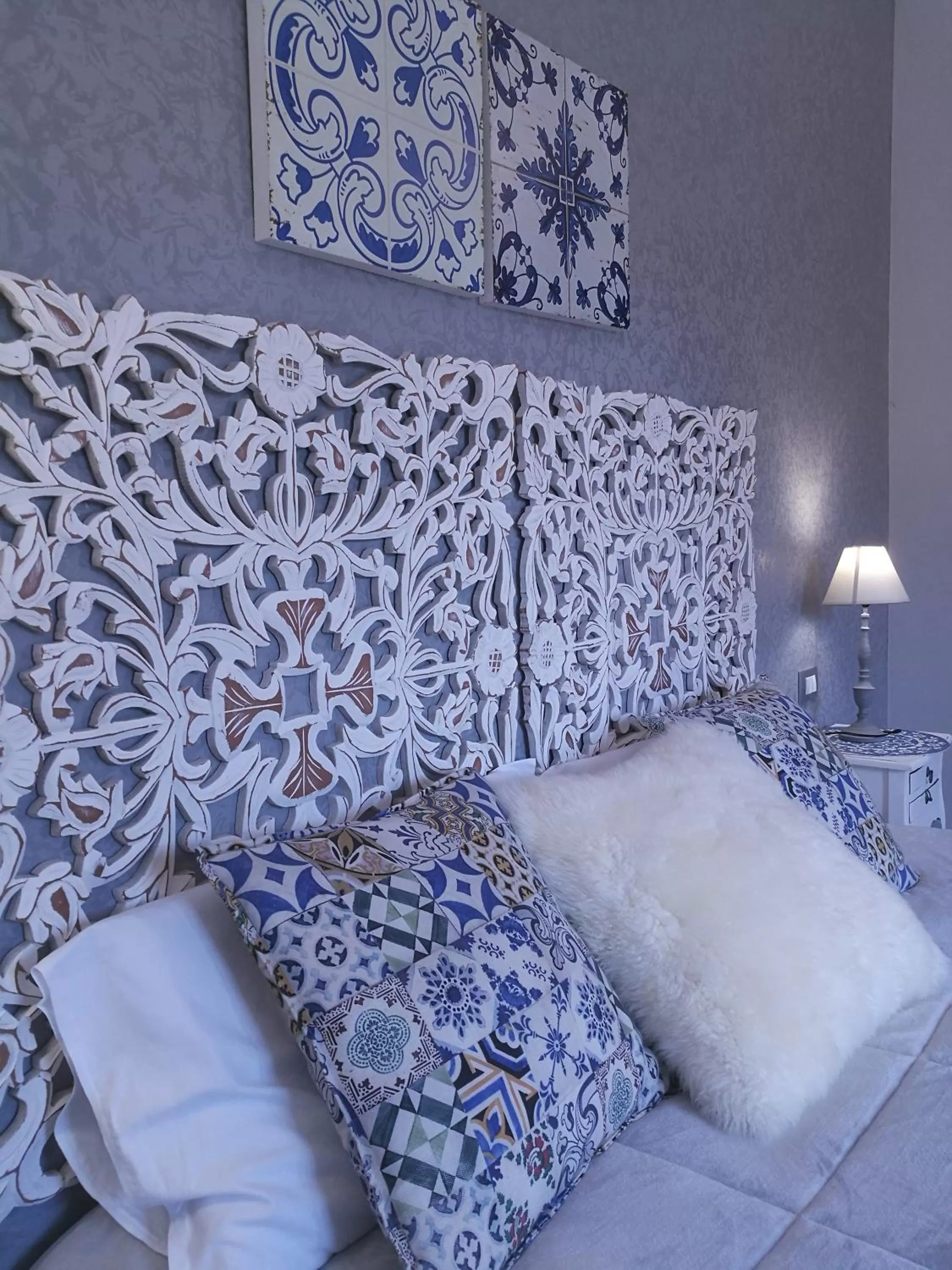 Decorative detail, Bed in B&B Villa del Sole Relais