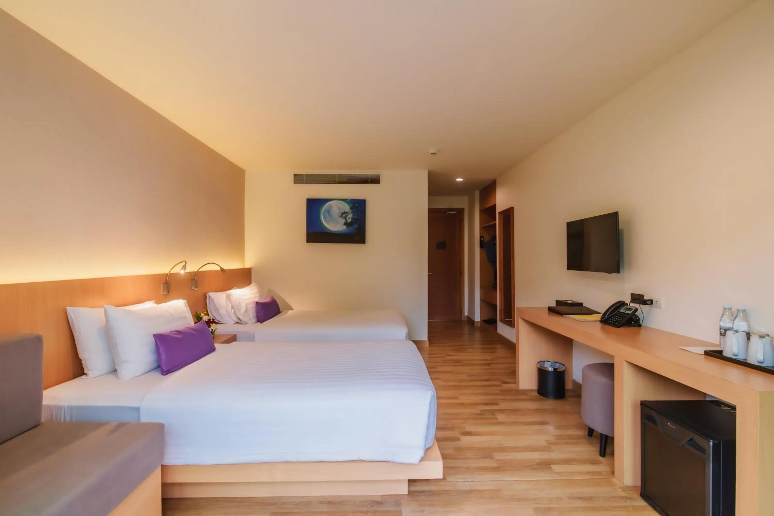 Photo of the whole room, Bed in The Lunar Patong