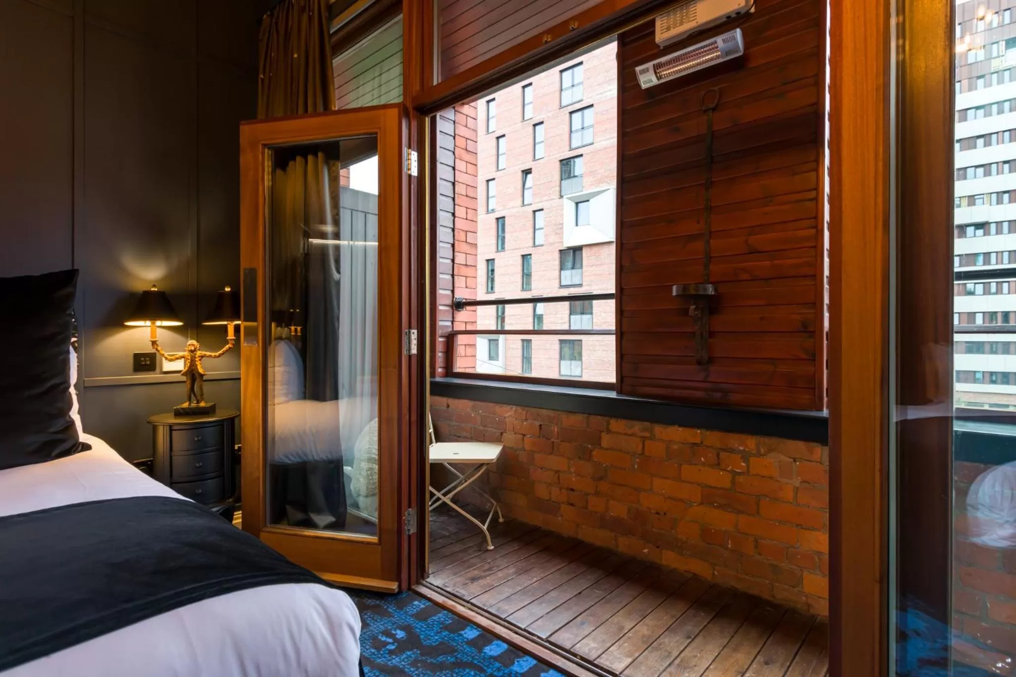 Balcony/Terrace, Bed in Velvet Hotel Manchester, WorldHotels Crafted