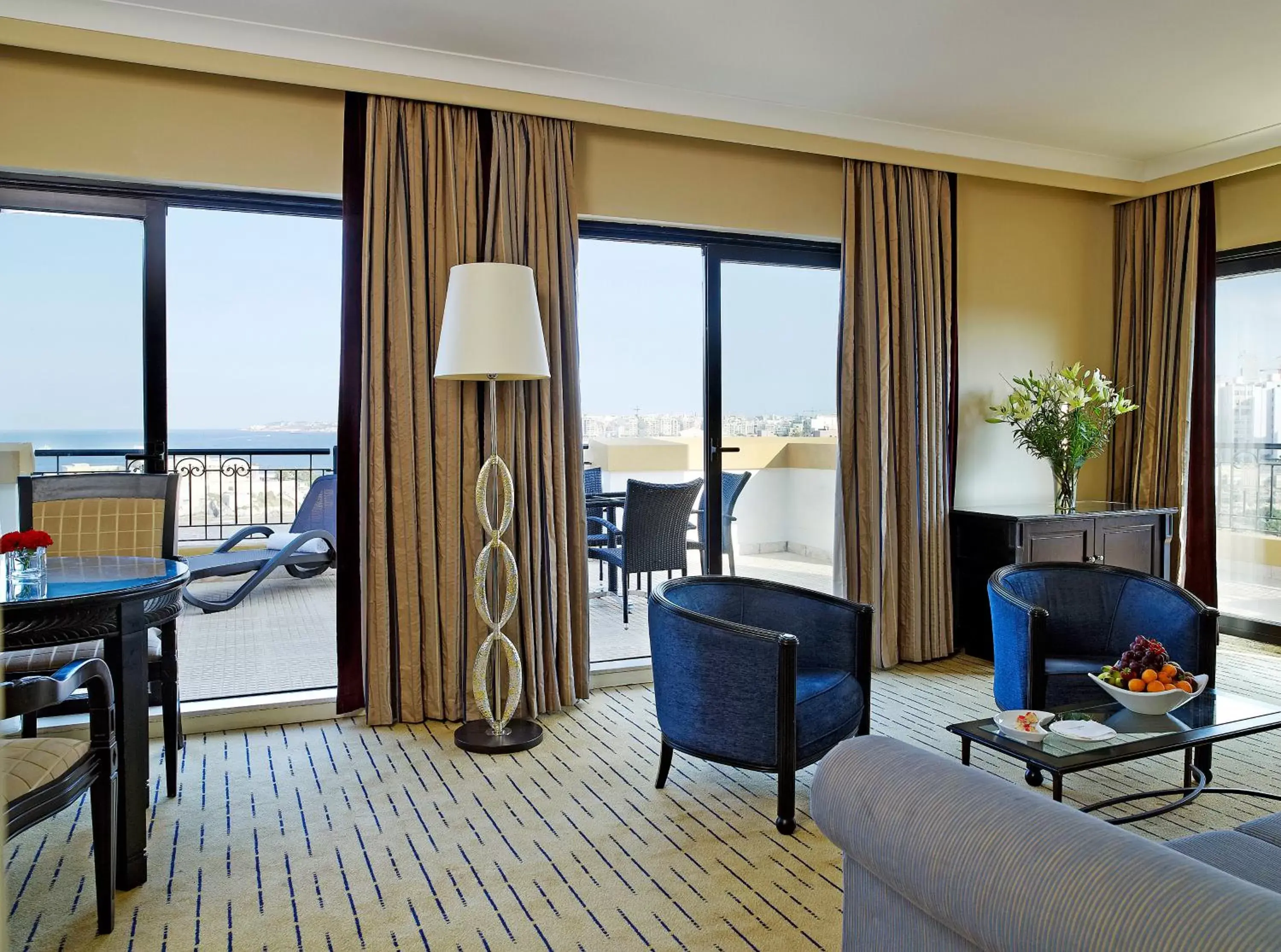 Deluxe Suite Twin with Sea View in Corinthia St George's Bay Deluxe Suite Twin with Sea View in Corinthia St George's Bay