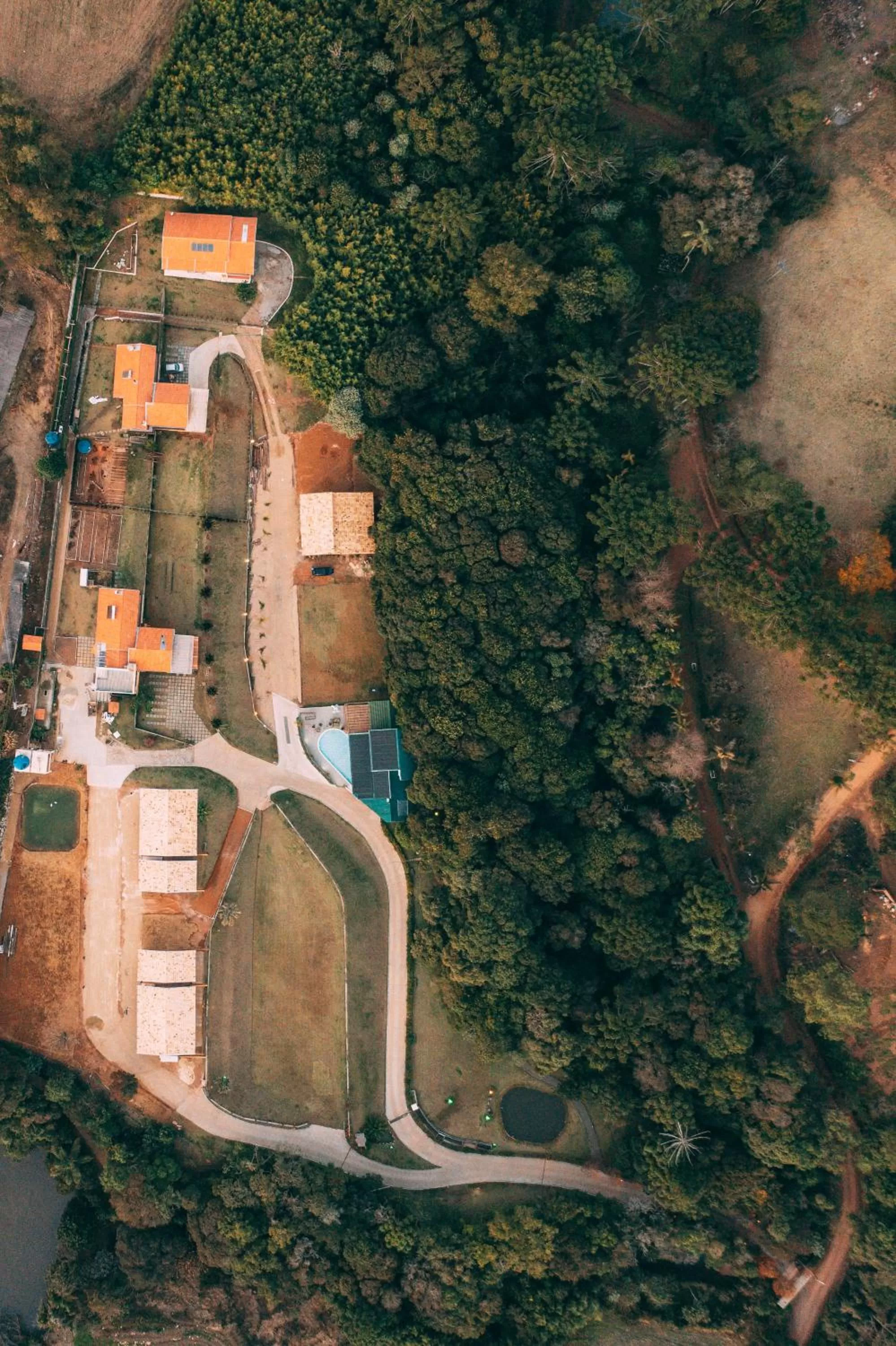 Bird's eye view in Pousada Trem Chic