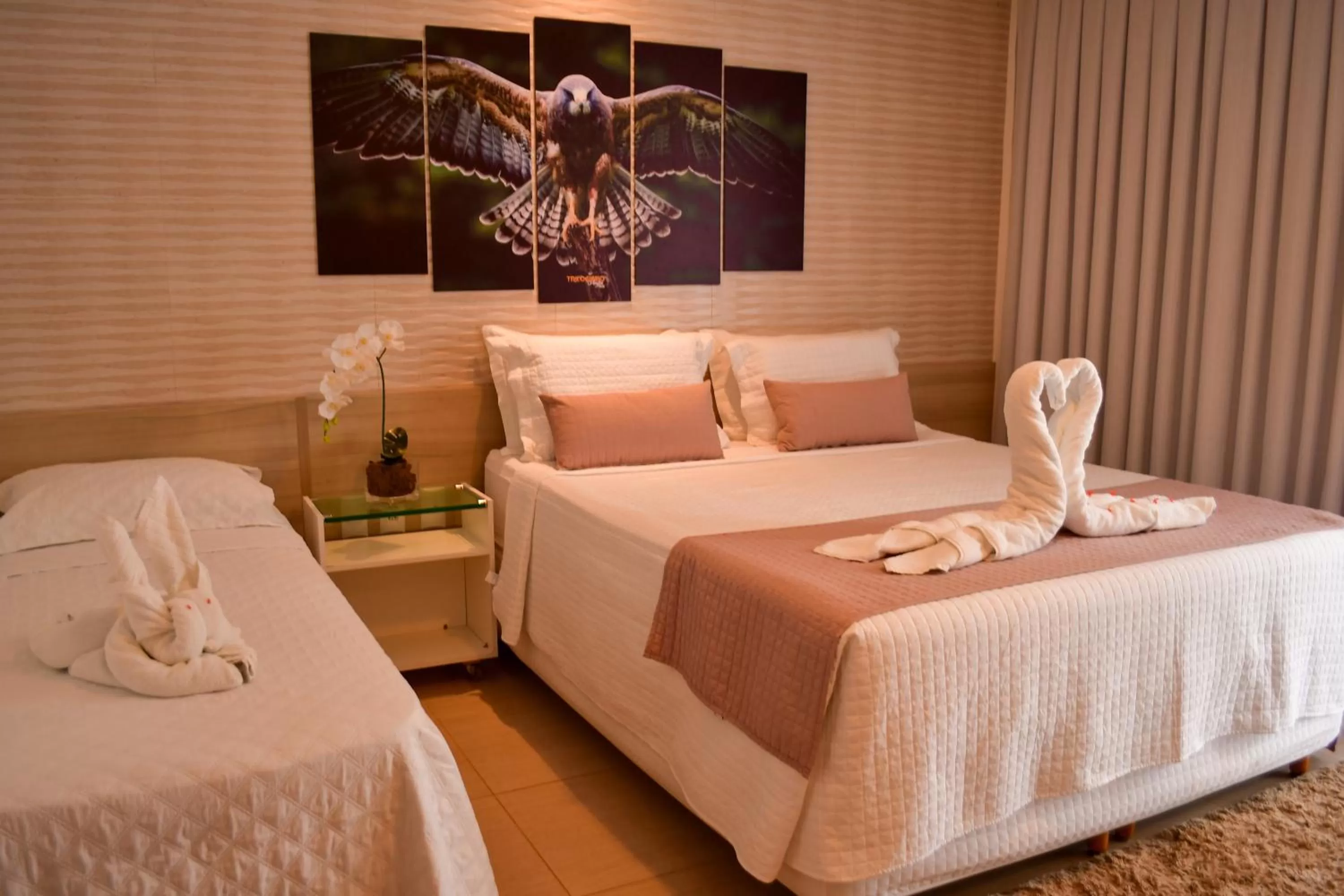 Bed in Pousada Sol e Mar