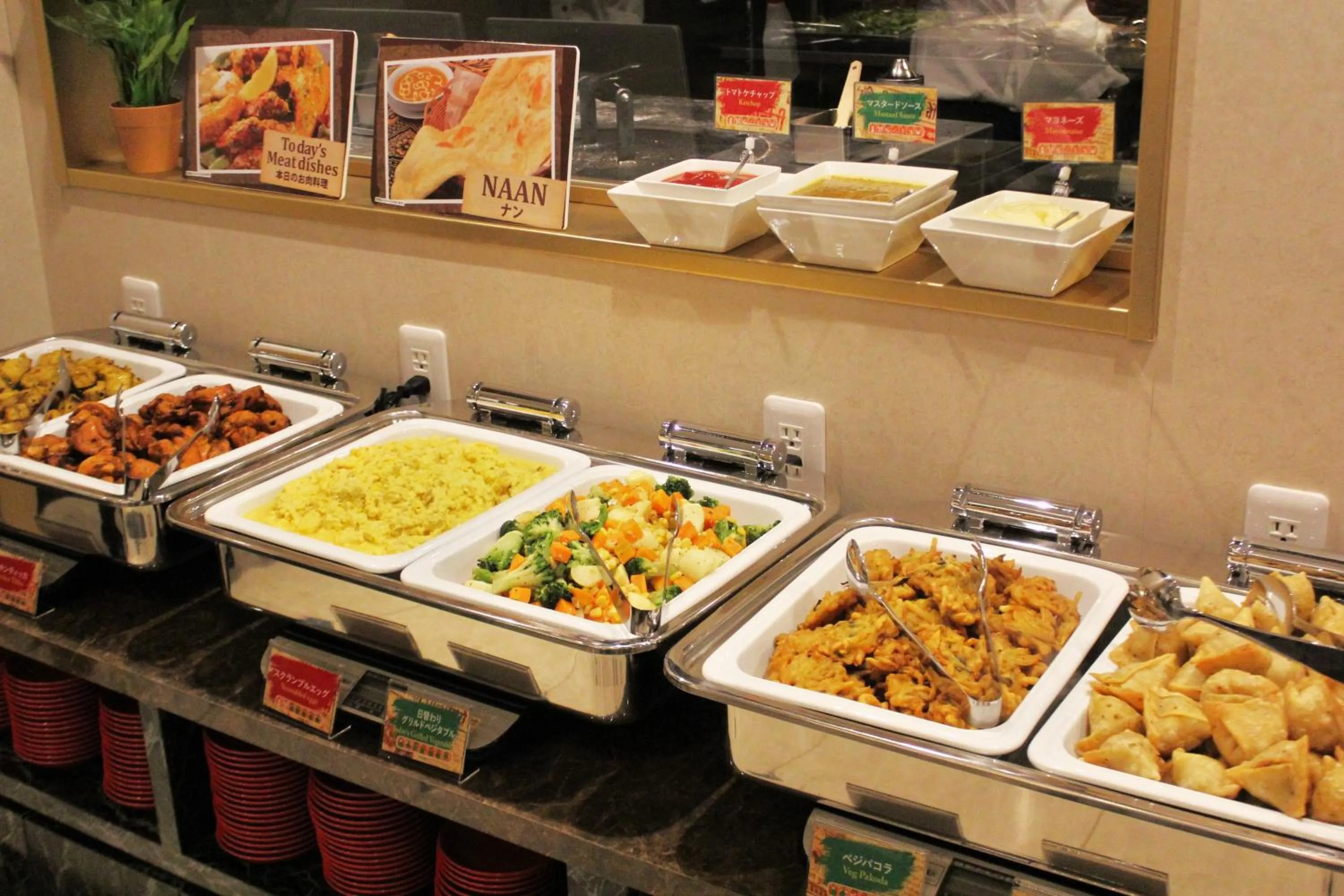 Buffet breakfast in Henn na Hotel Tokyo Asakusabashi