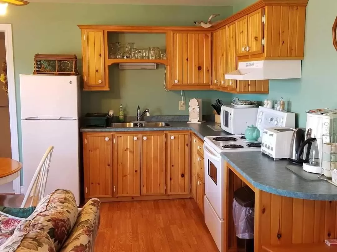 Kitchen or kitchenette in St Ann's Motel & Cottage
