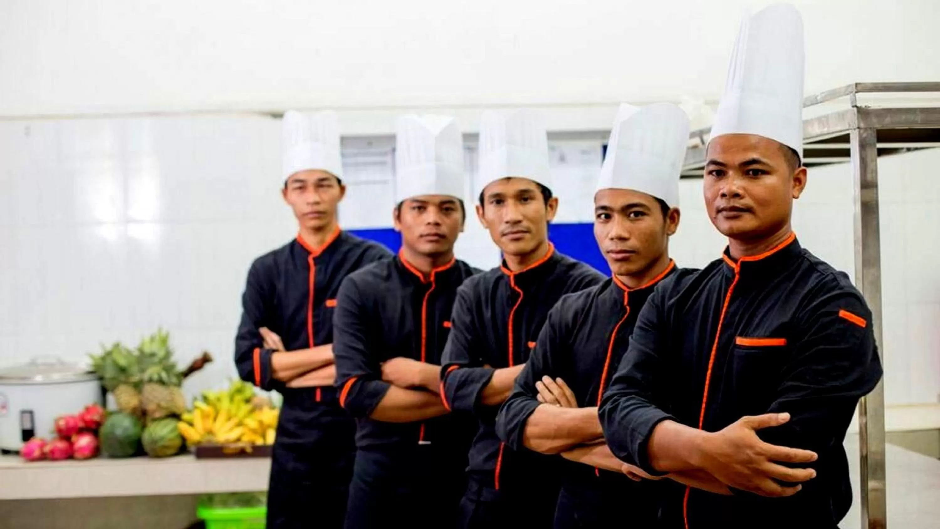 Staff in La Residence Blanc D'Angkor