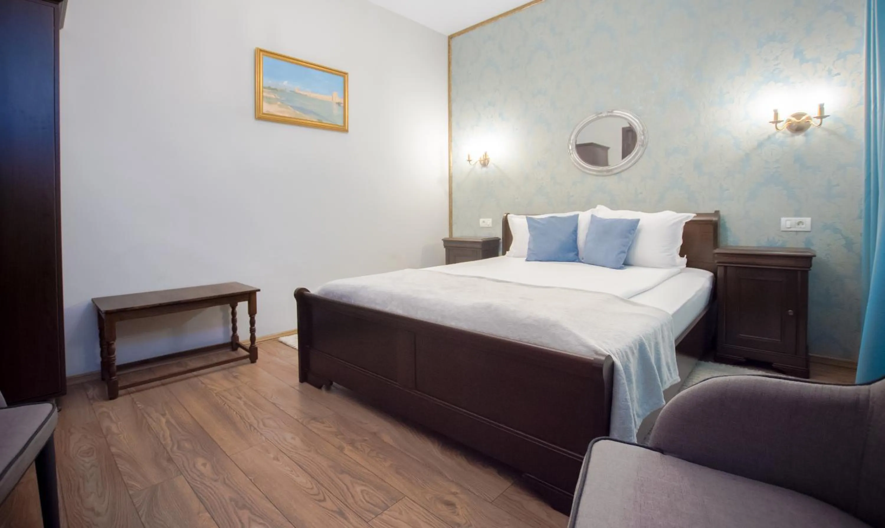 Bedroom, Bed in Safrano Palace