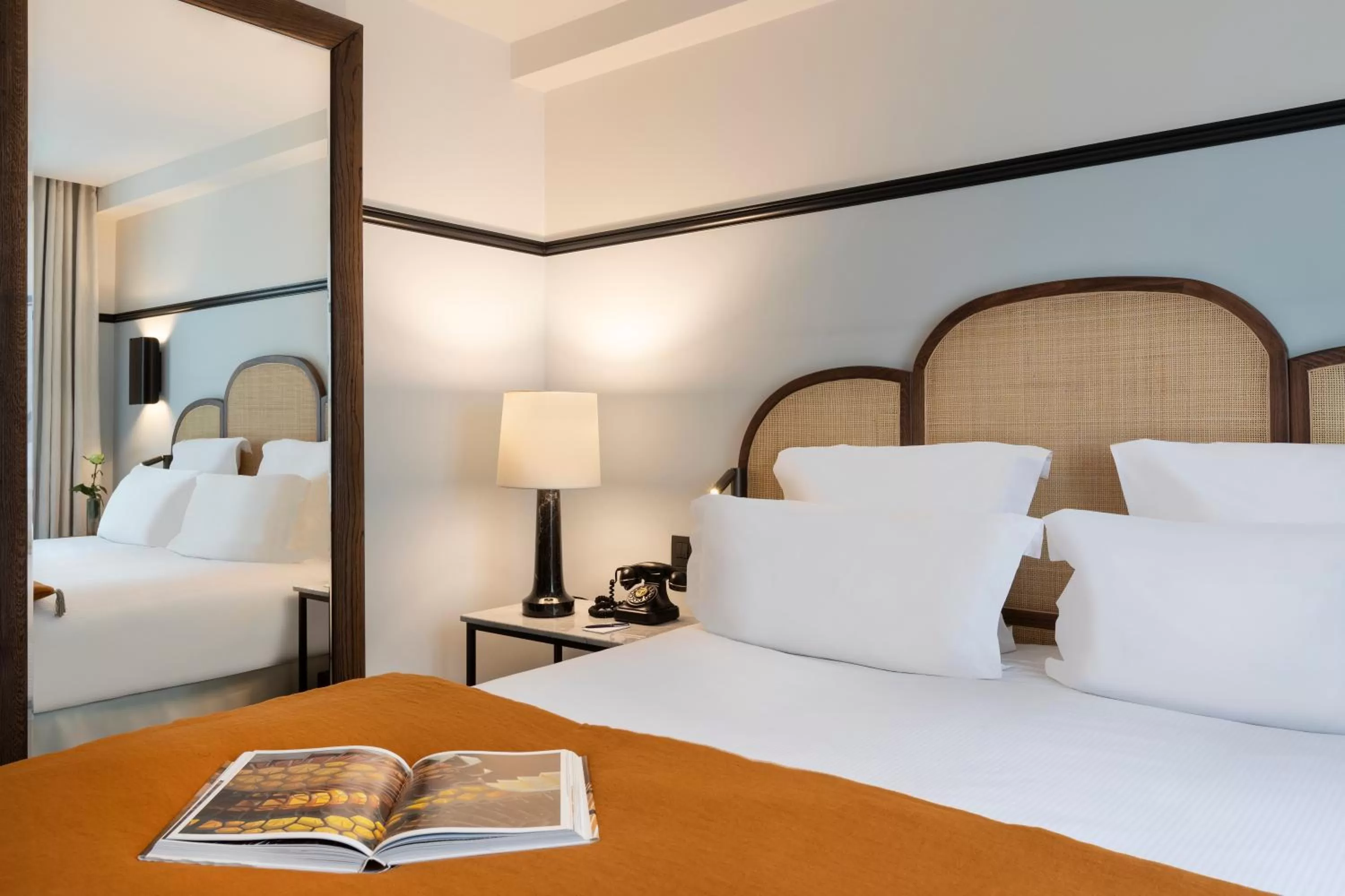 Bed in The Chess Hotel