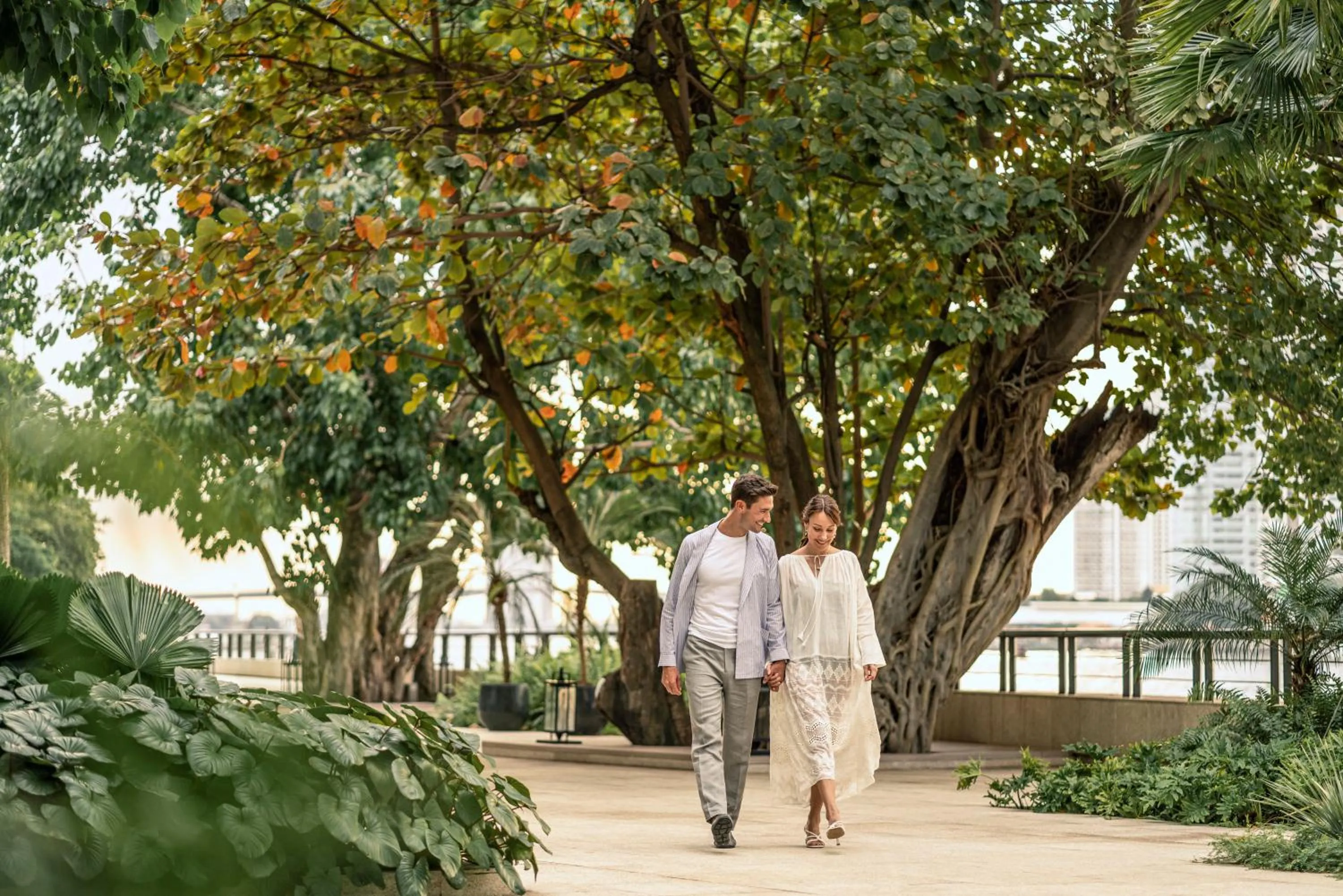 Property building in Four Seasons Hotel Bangkok at Chao Phraya River