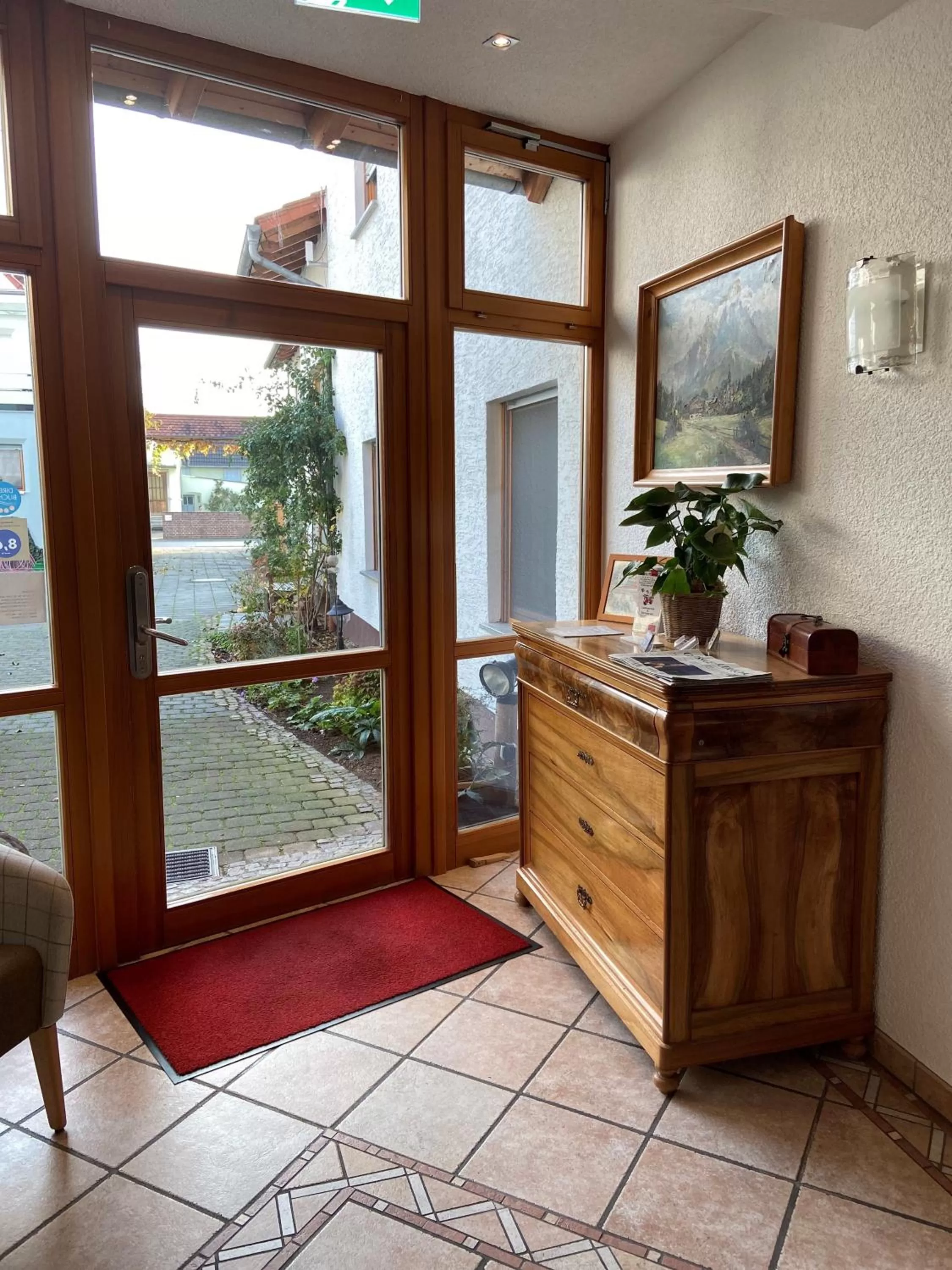 Lobby or reception in Hotel Bett & Frühstück