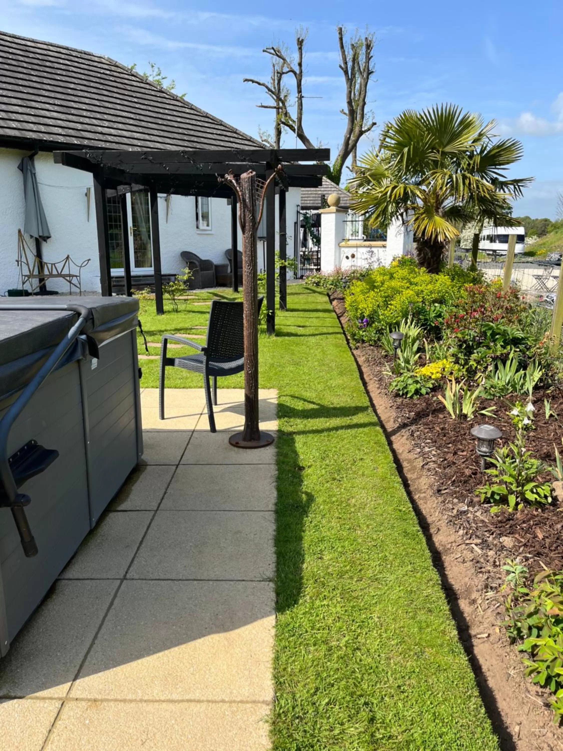 Garden view in Retreat at The Knowe Auchincruive Estate