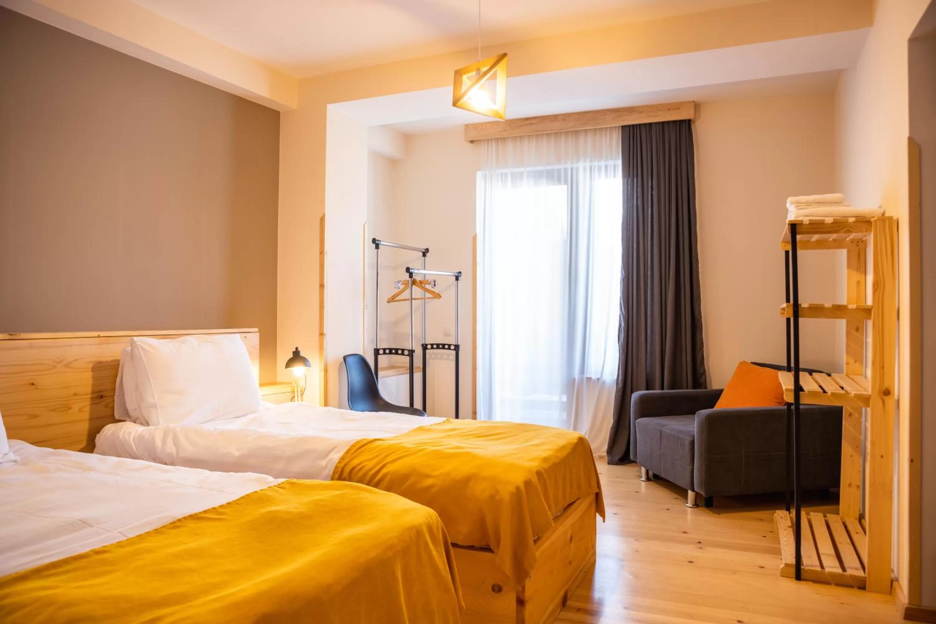 Bed in Hotel Old House Mestia