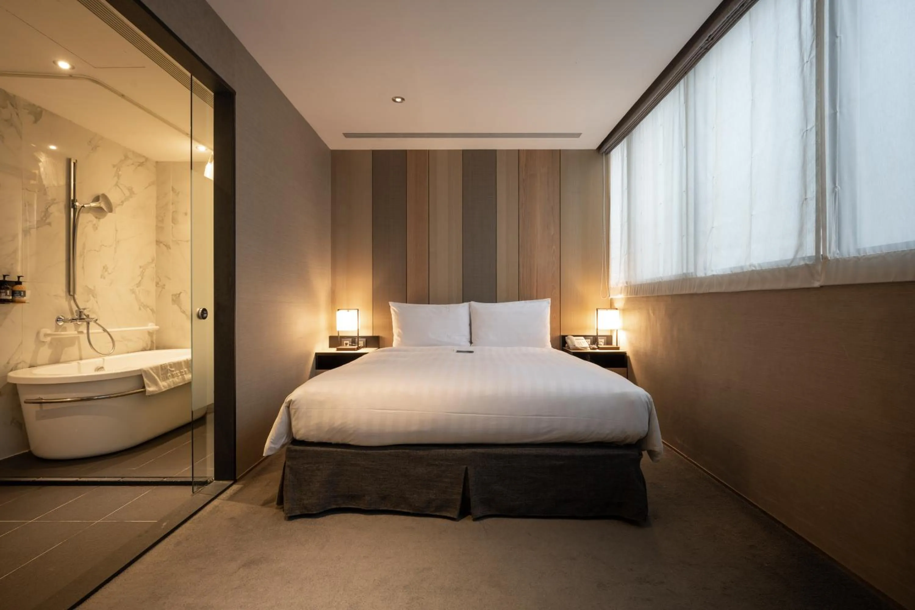 Bed in Hotel East Taipei