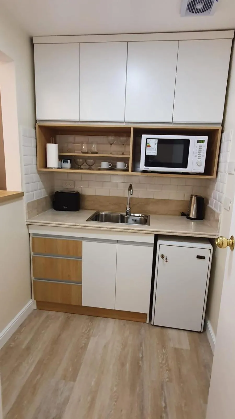 Kitchen or kitchenette in Lucania Palazzo Hotel