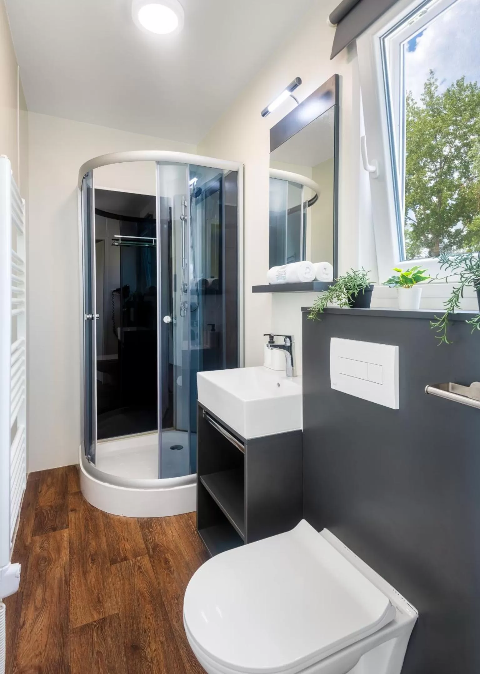 Shower in Tisza-tó Apartmanpark