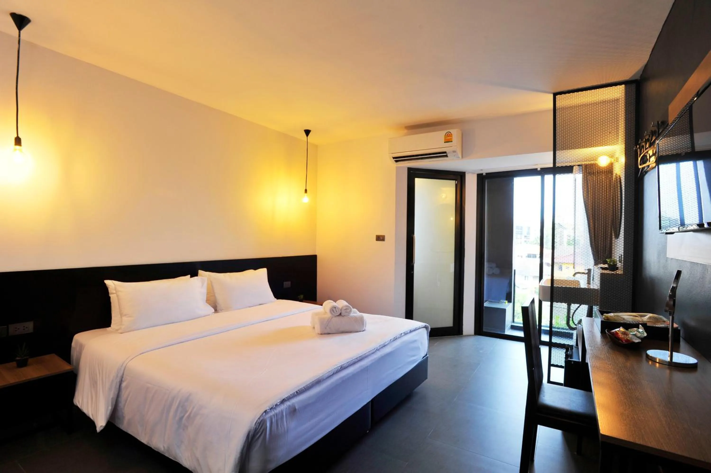 Bed in 9.5Hotel Chiangmai