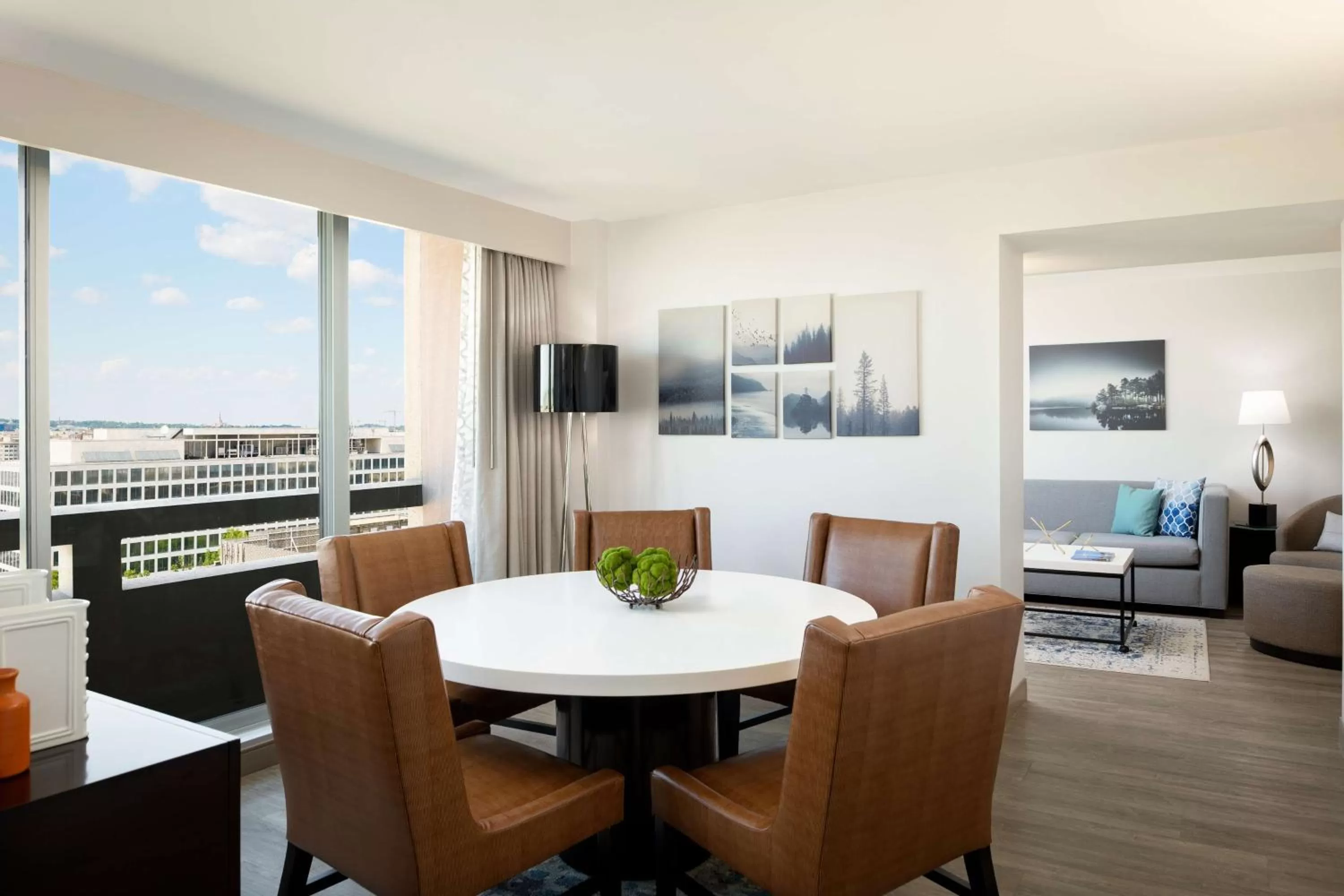 Living room in Hilton Washington DC National Mall The Wharf