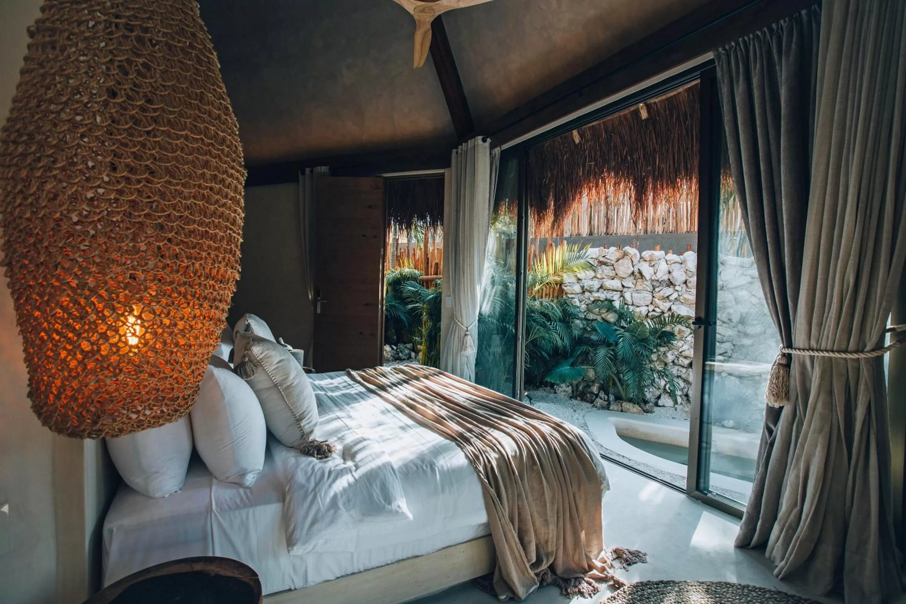 Bed in Hotel Muaré Tulum Wellness and Spa