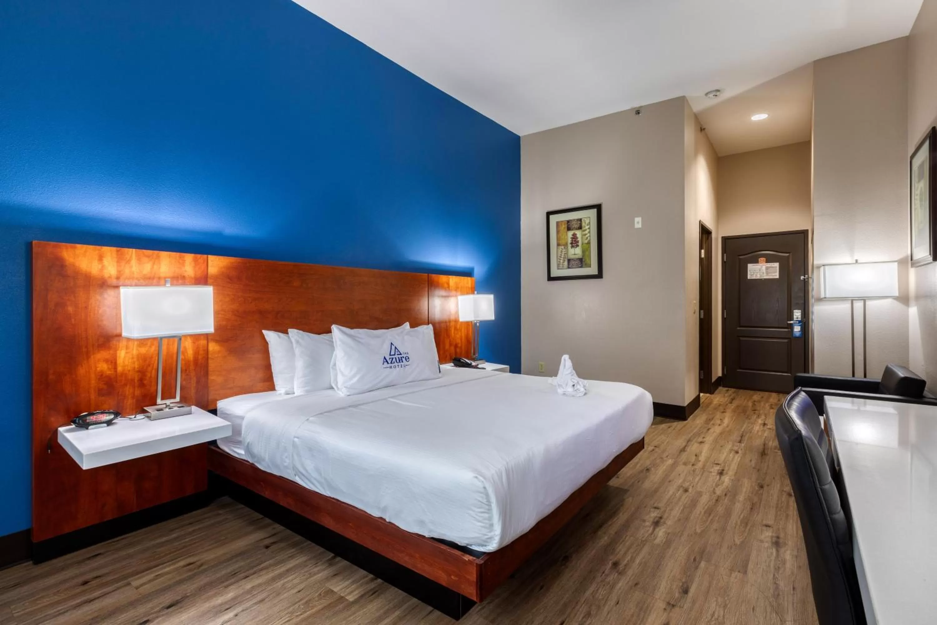 Bed in The Azure Hotel