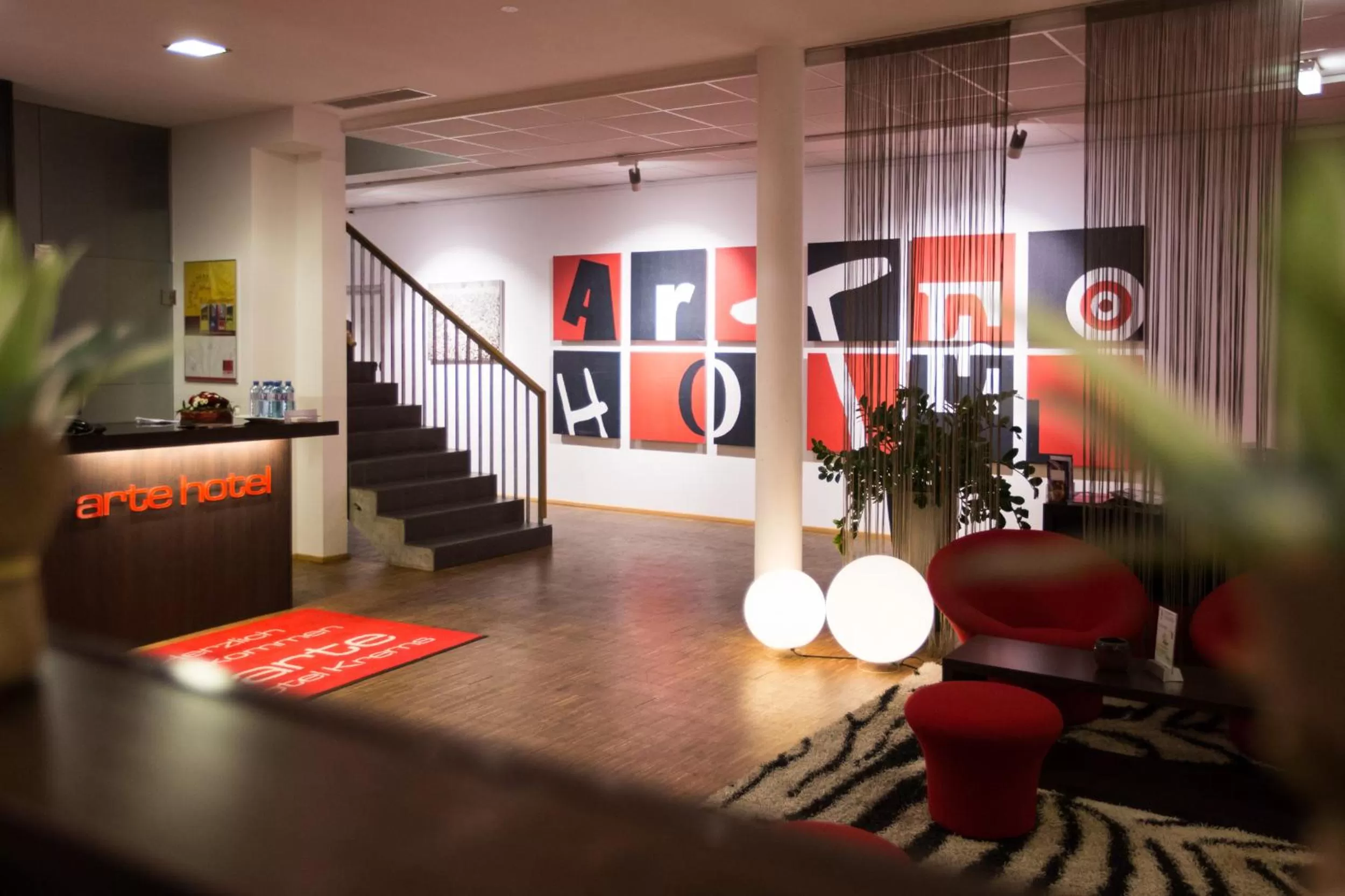 Lobby or reception in arte Hotel Krems