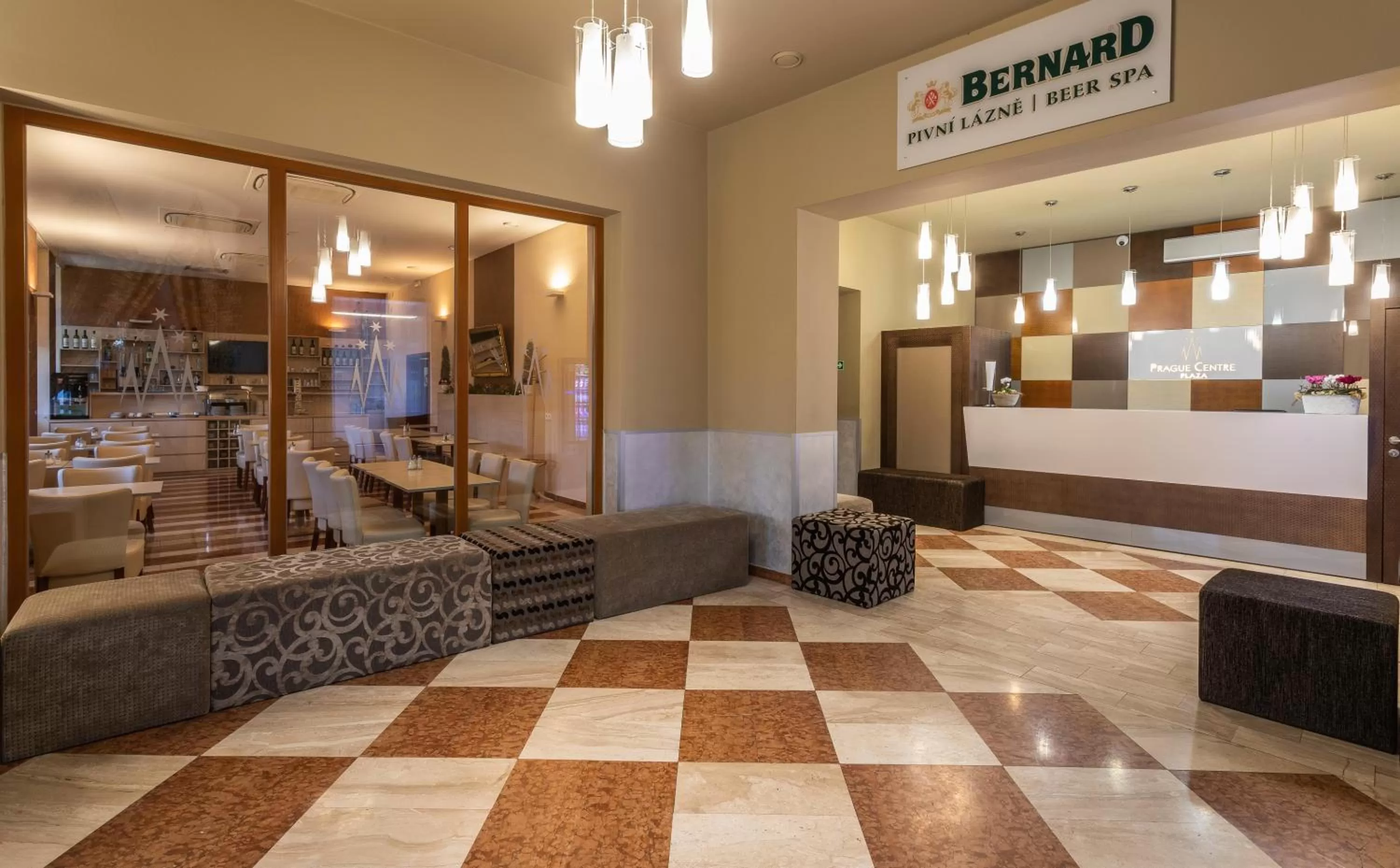 Lobby or reception in Prague Centre Plaza