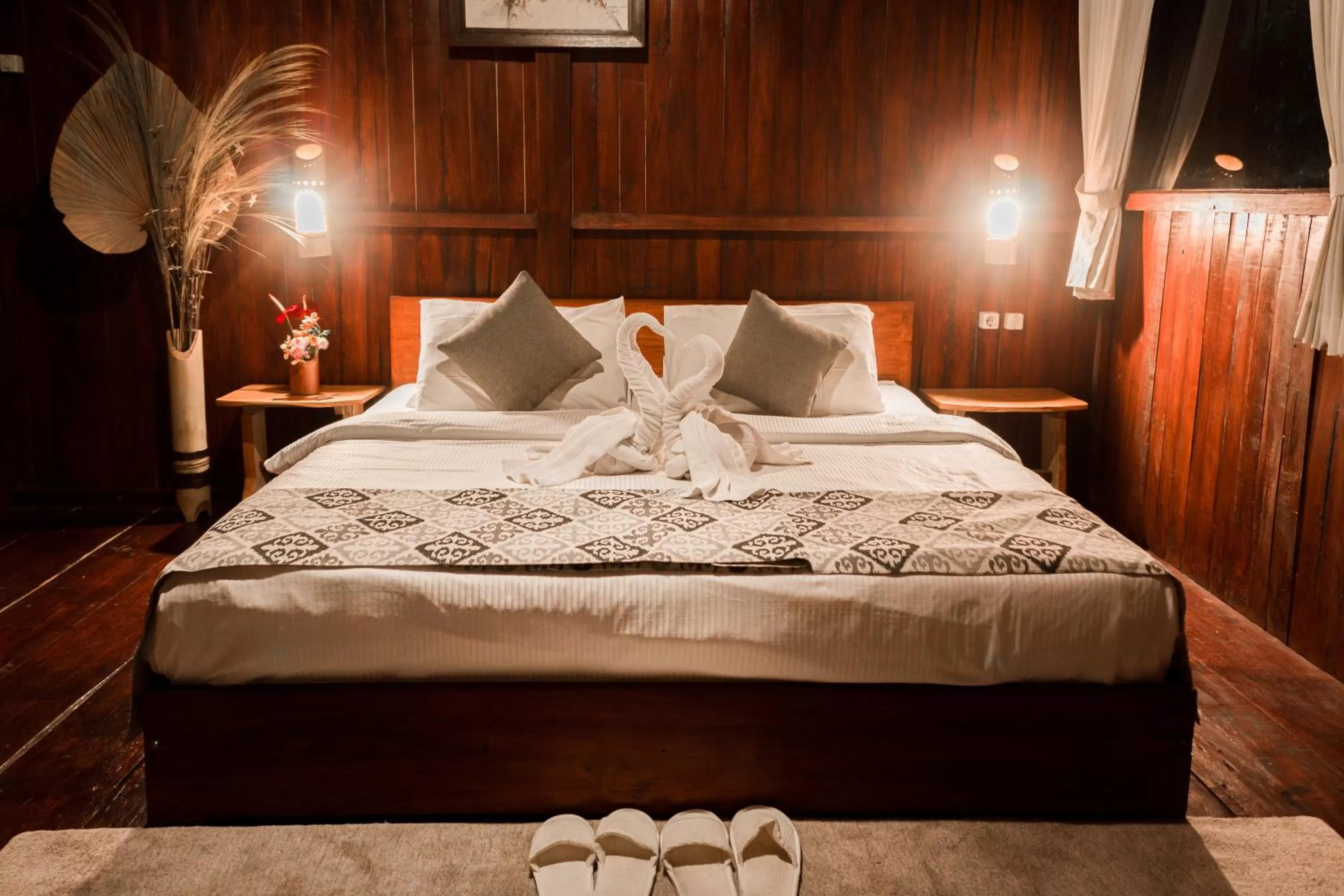 Bed in Da'Kayu Bali Homestay