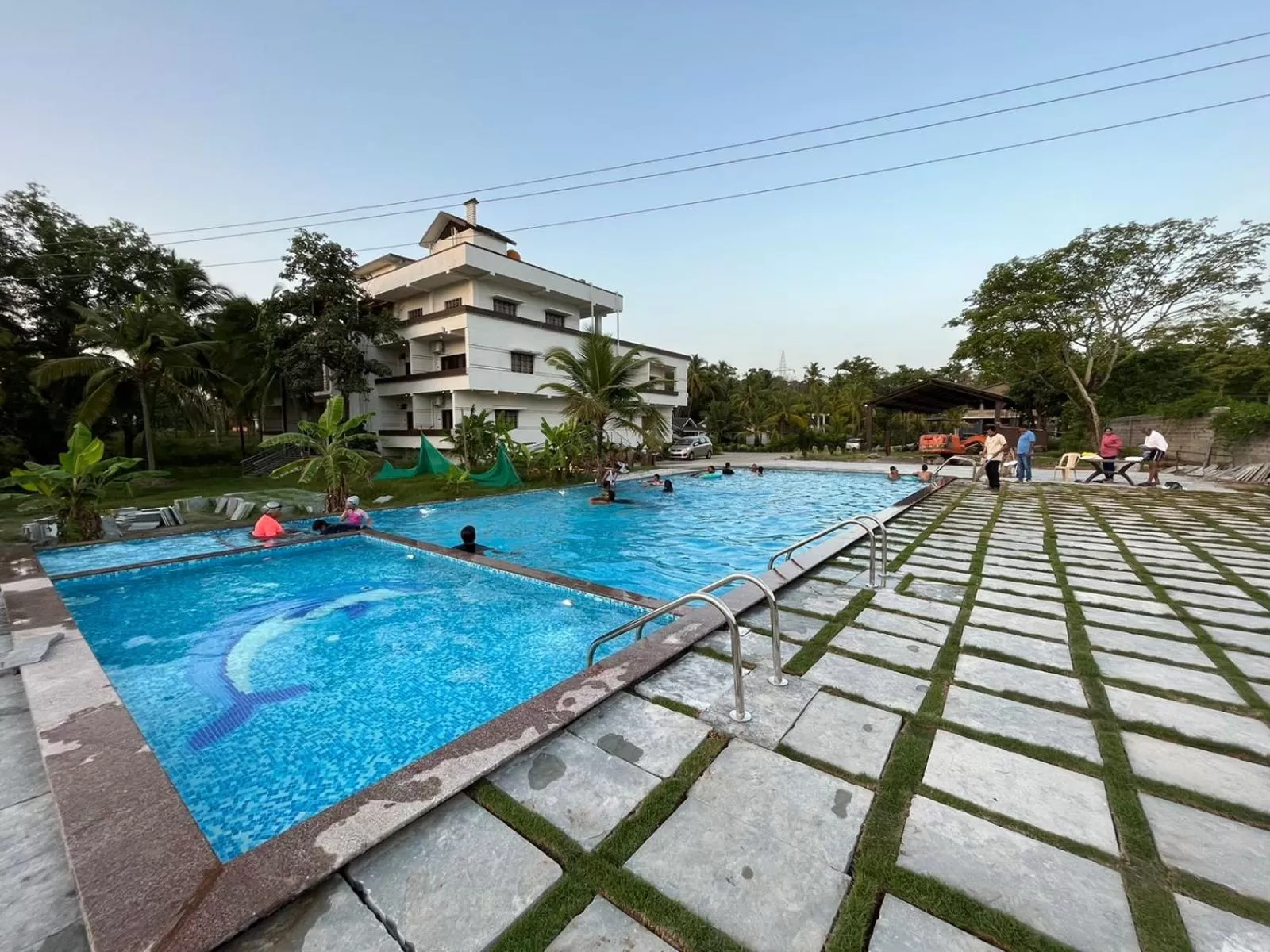 Swimming pool in Shreeyog Resort Dandeli