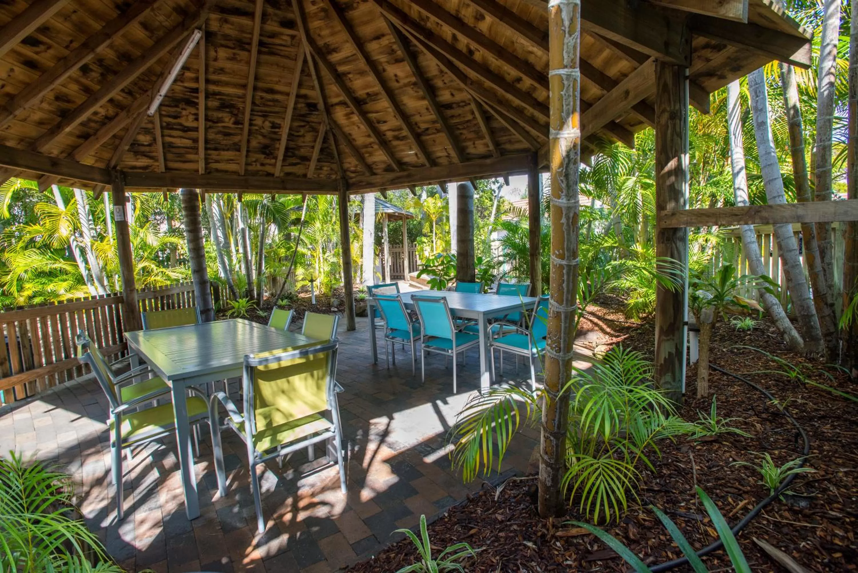 BBQ facilities in The Beach Motel Hervey Bay