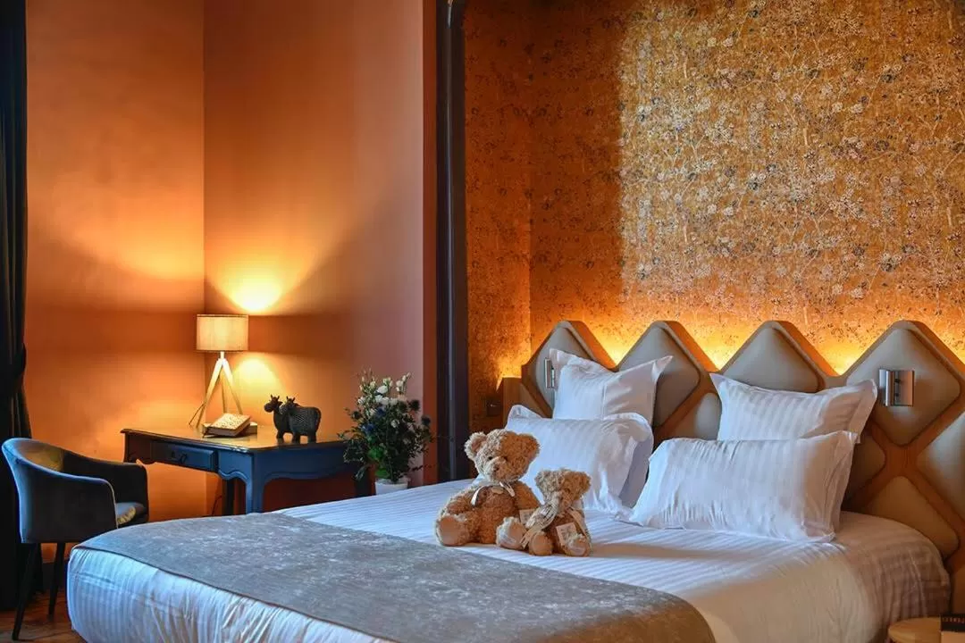 Bed in Le Monastère de Saint Mont Hôtel & Spa