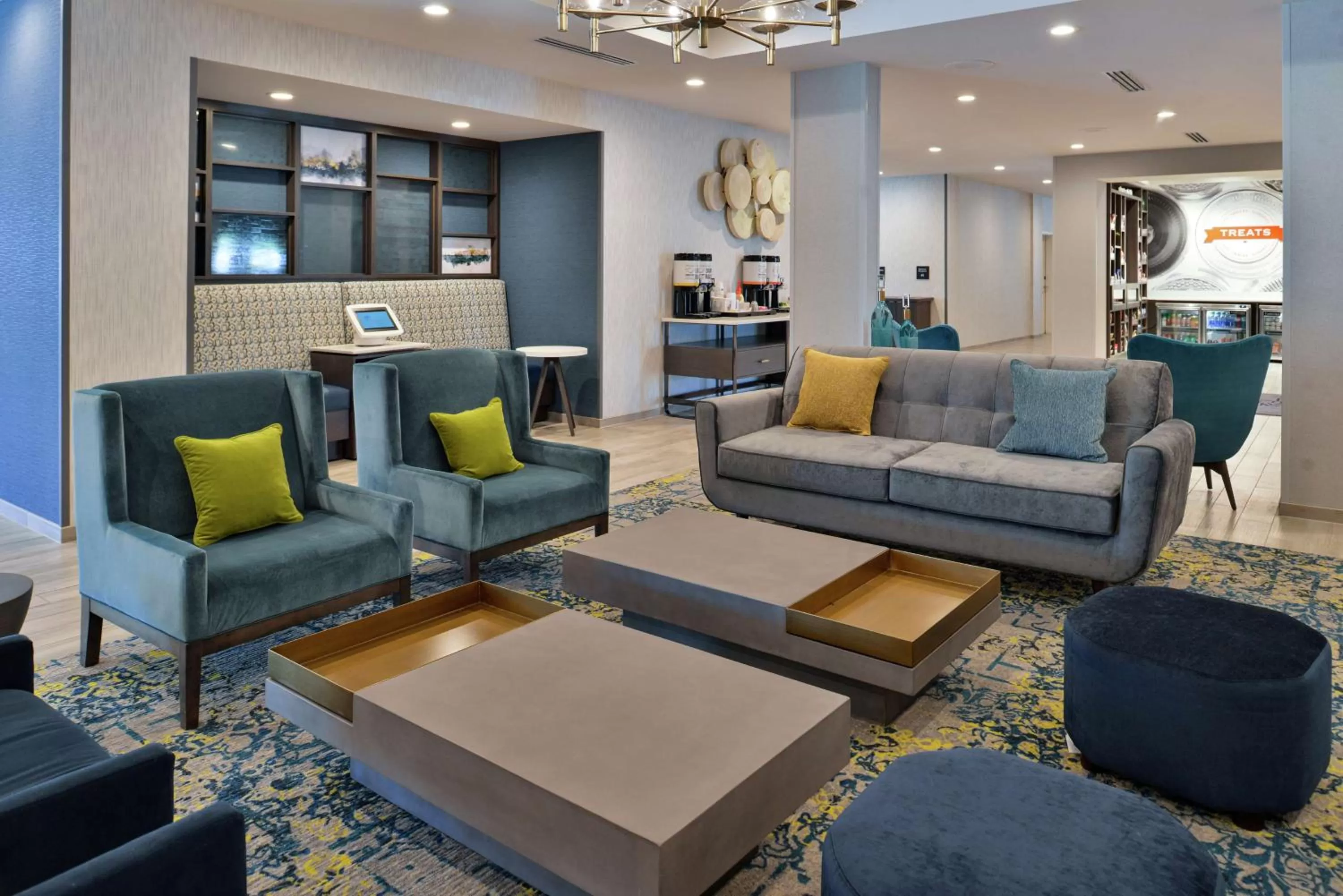 Lobby or reception in Hampton Inn Cedar Falls Downtown, Ia