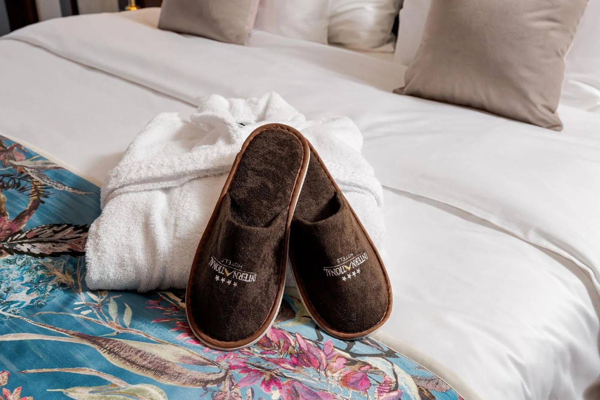 Bed in Hotel International