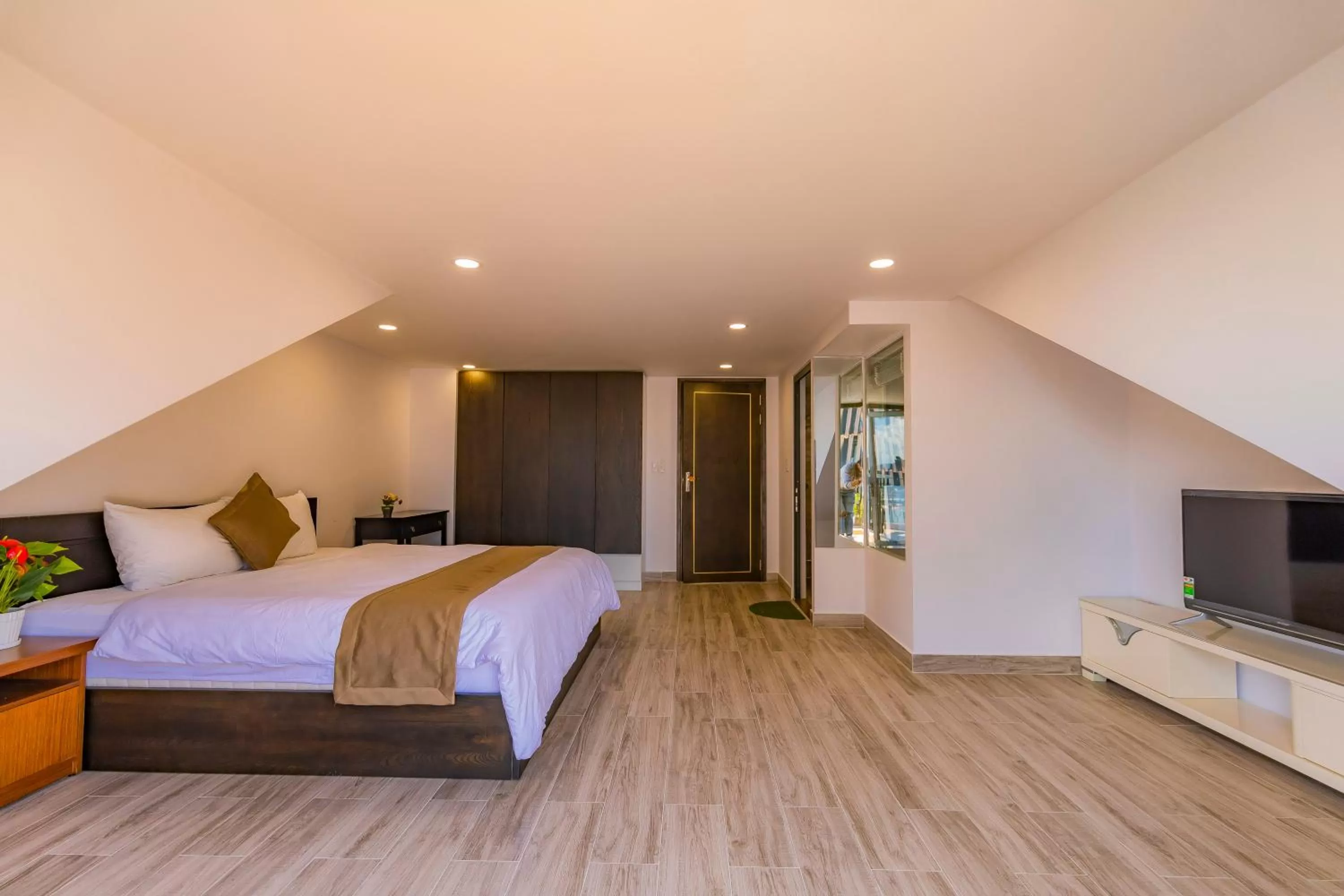 Bed in Khanh Uyen 3 Hotel