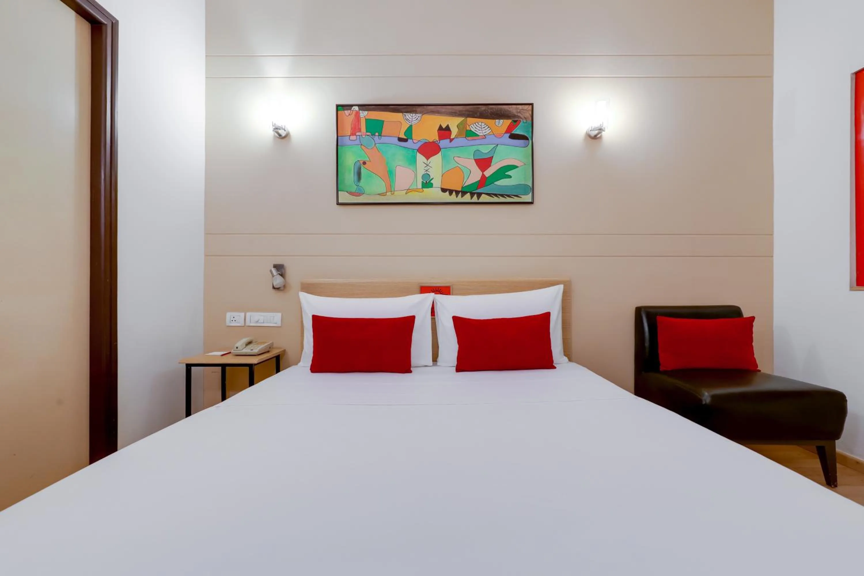 Bedroom, Bed in Red Fox by Lemon Tree Hotels, East Delhi