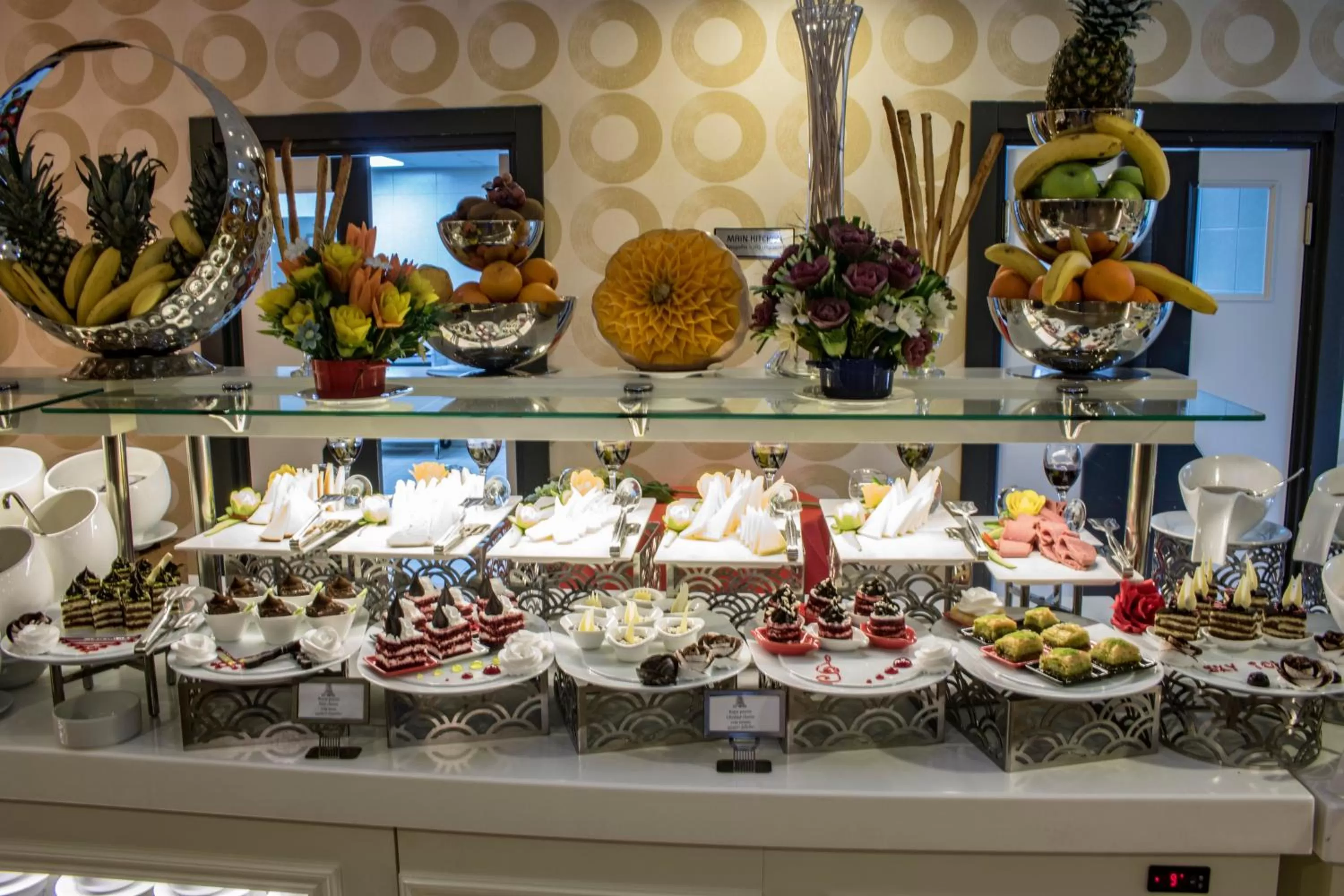 Buffet breakfast in Sky Tower King Hotel