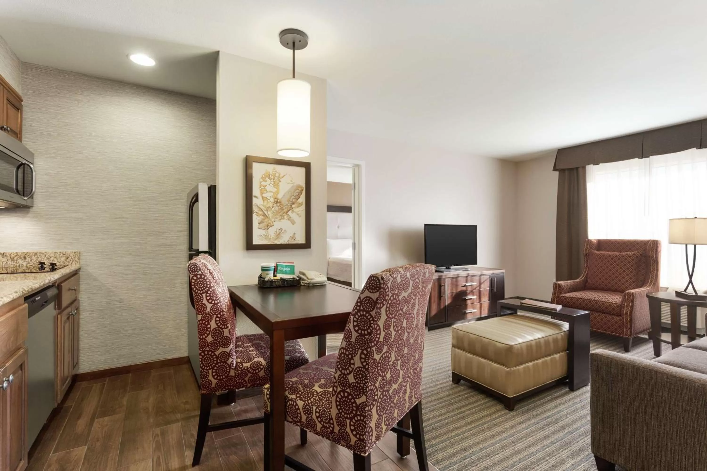 Living room in Homewood Suites by Hilton Fargo