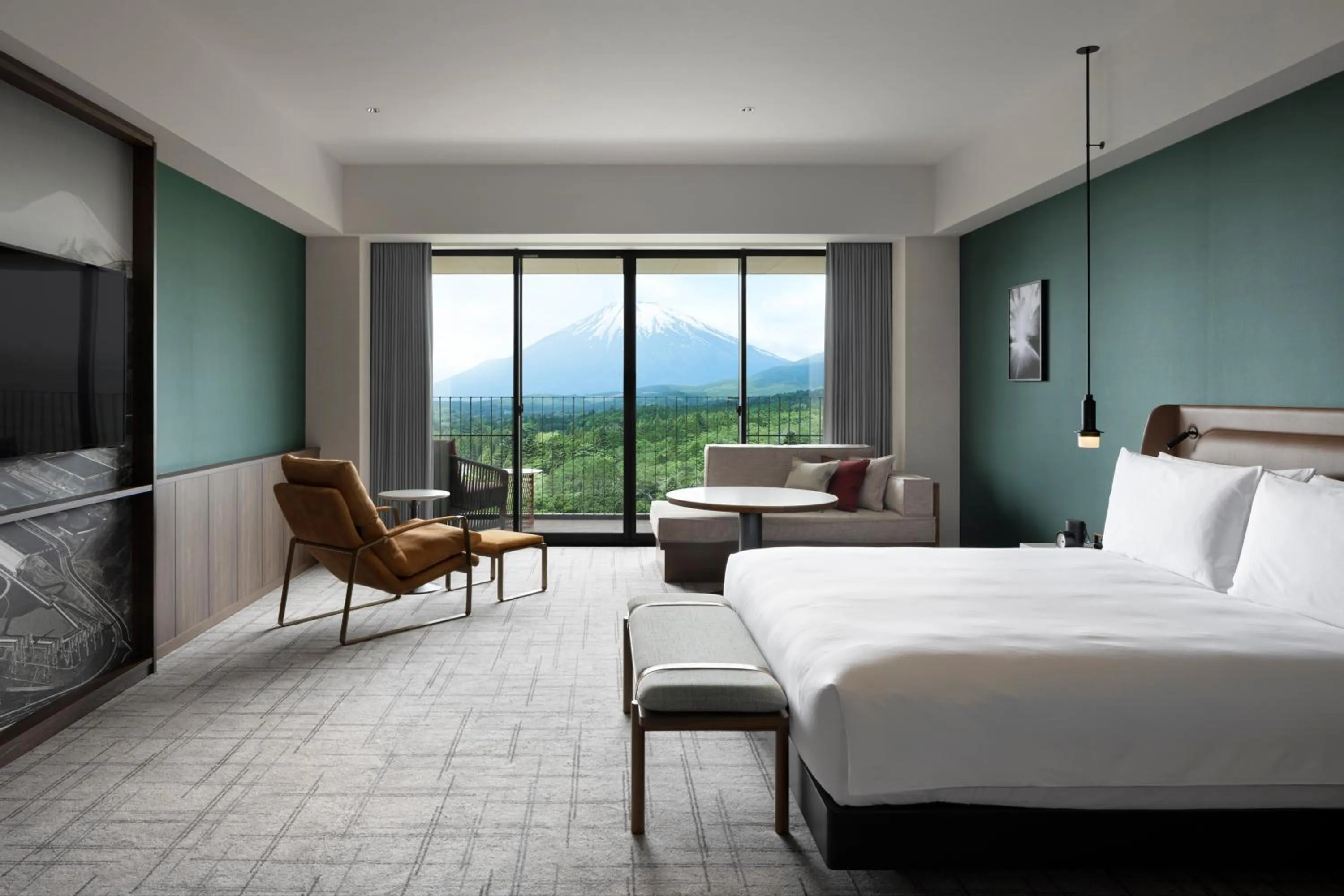 Mountain view, Bed in Fuji Speedway Hotel, in The Unbound Collection by Hyatt