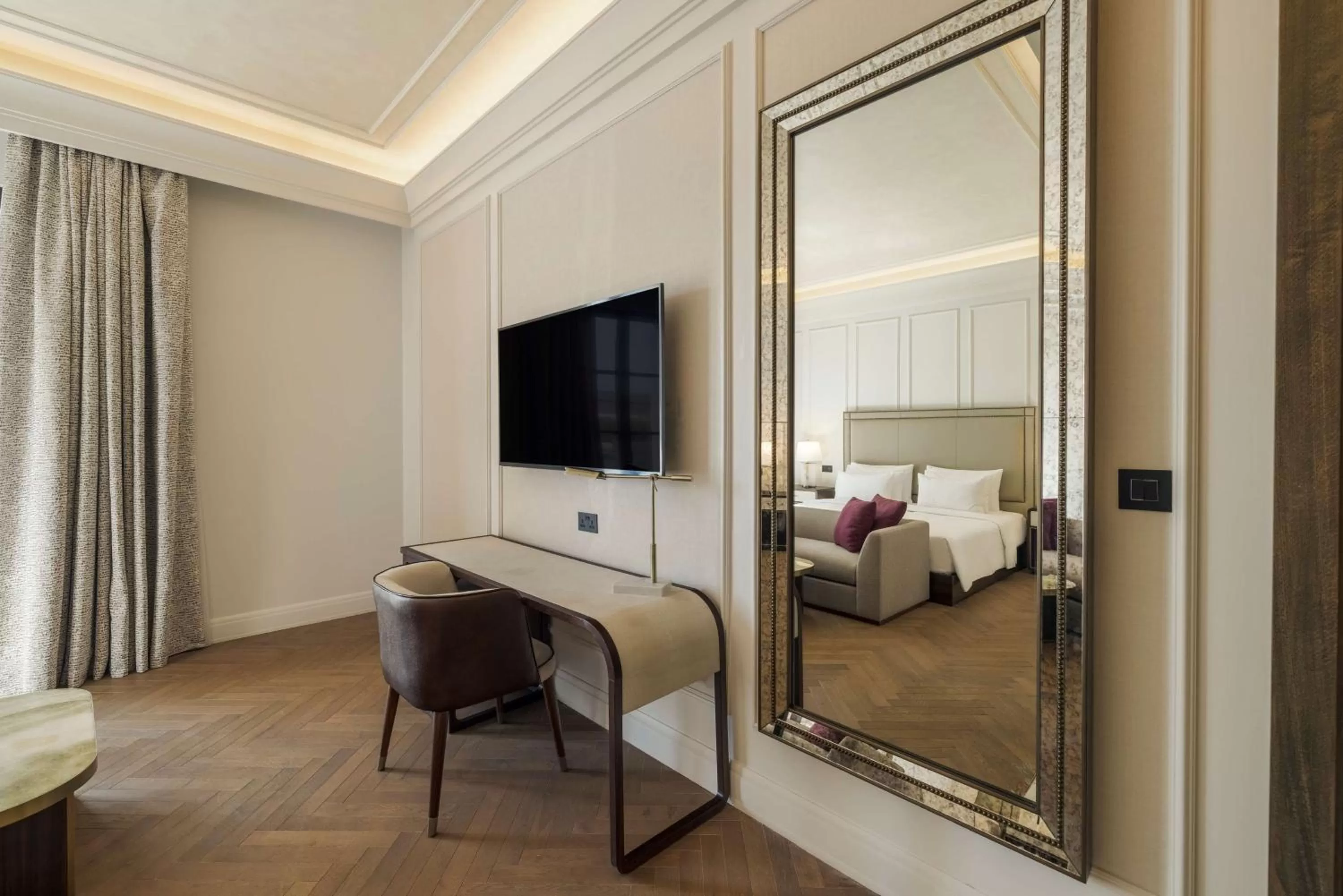 Photo of the whole room, Bed in Mansard Riyadh, a Radisson Collection Hotel