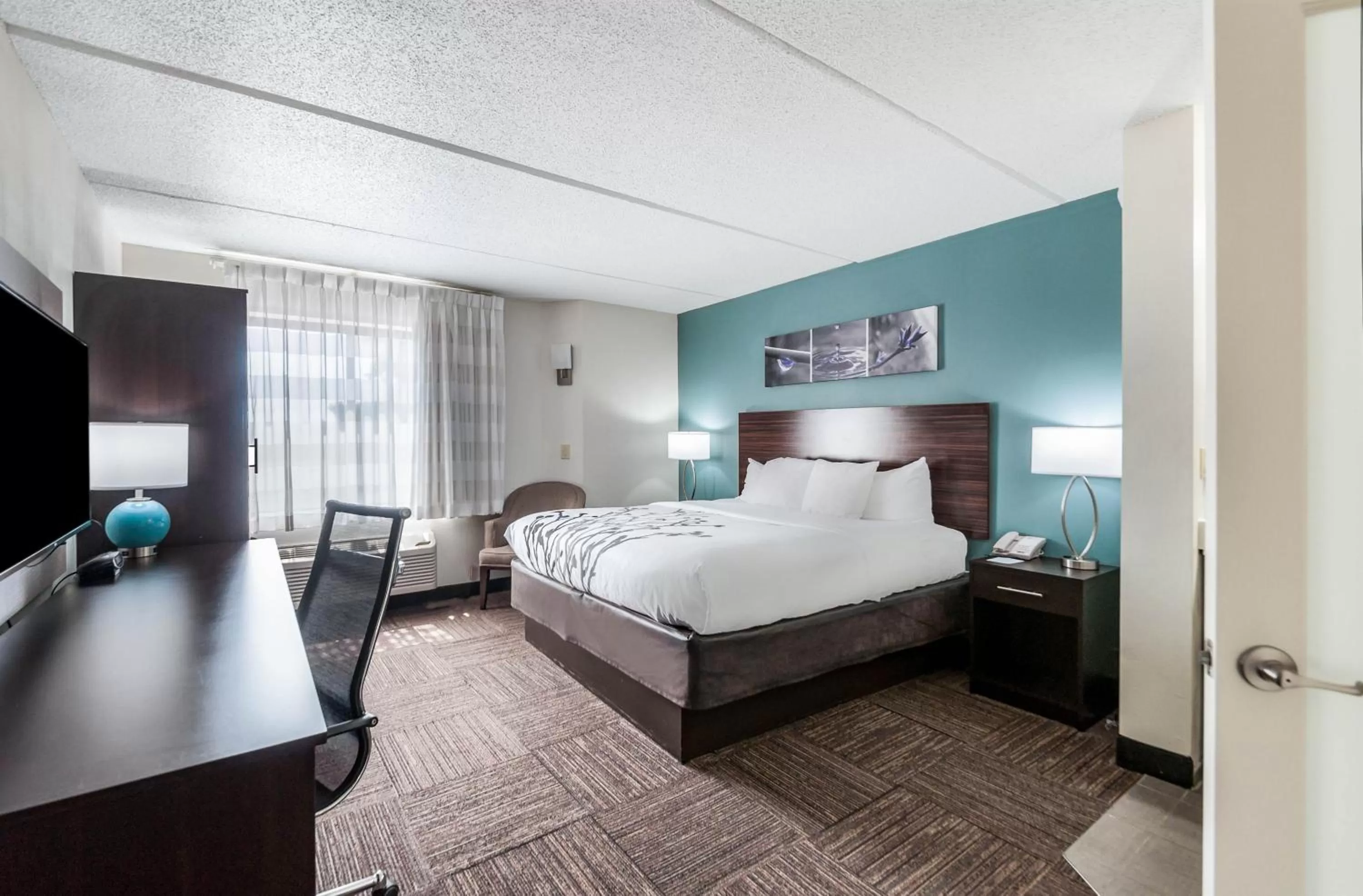 Bed in Sleep Inn & Suites Rehoboth Beach