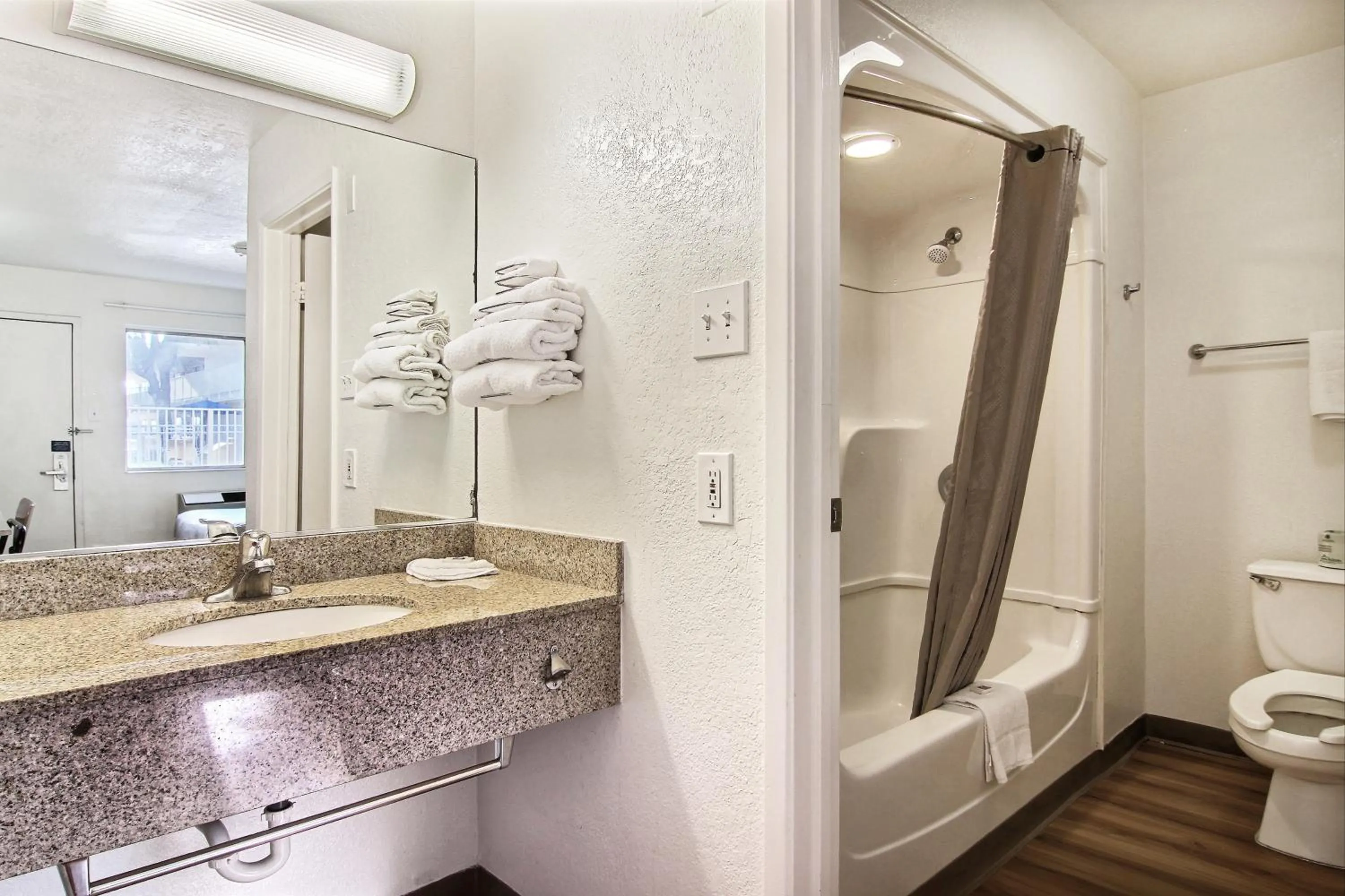 Shower in Motel 6-Lubbock, TX