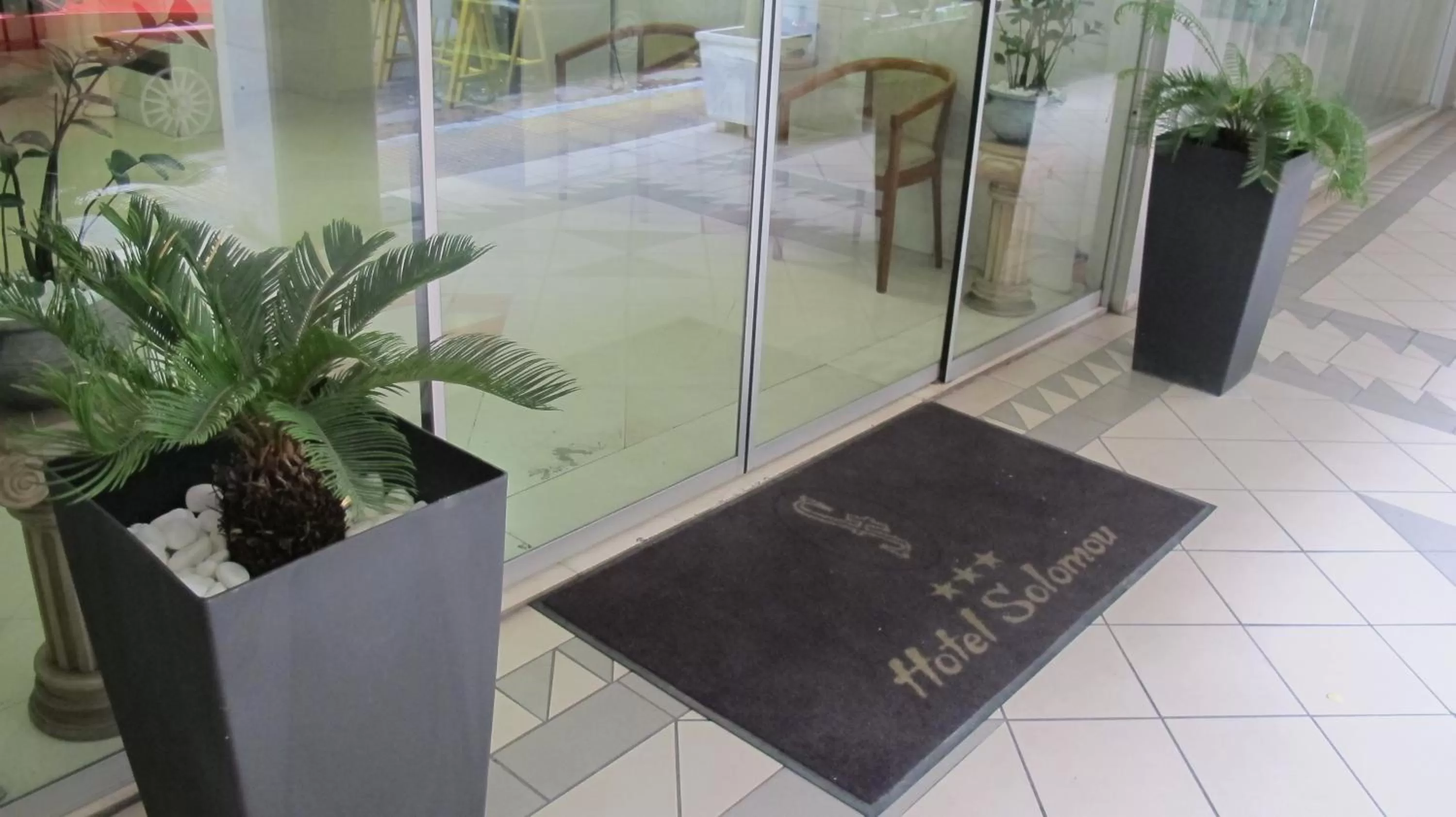 Facade/entrance in Hotel Solomou Athens