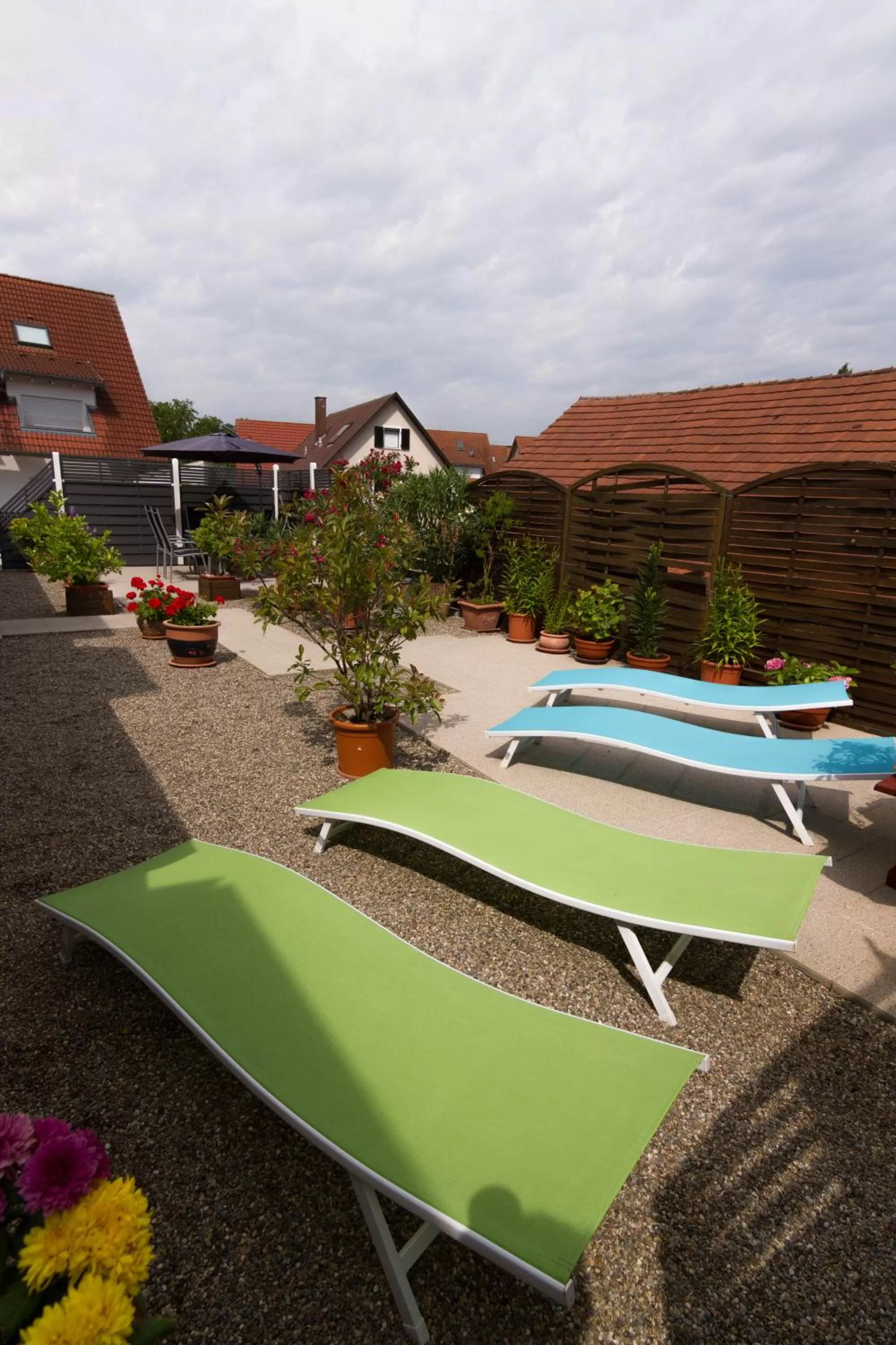 sunbed in Tuniberg Restaurant Hotel