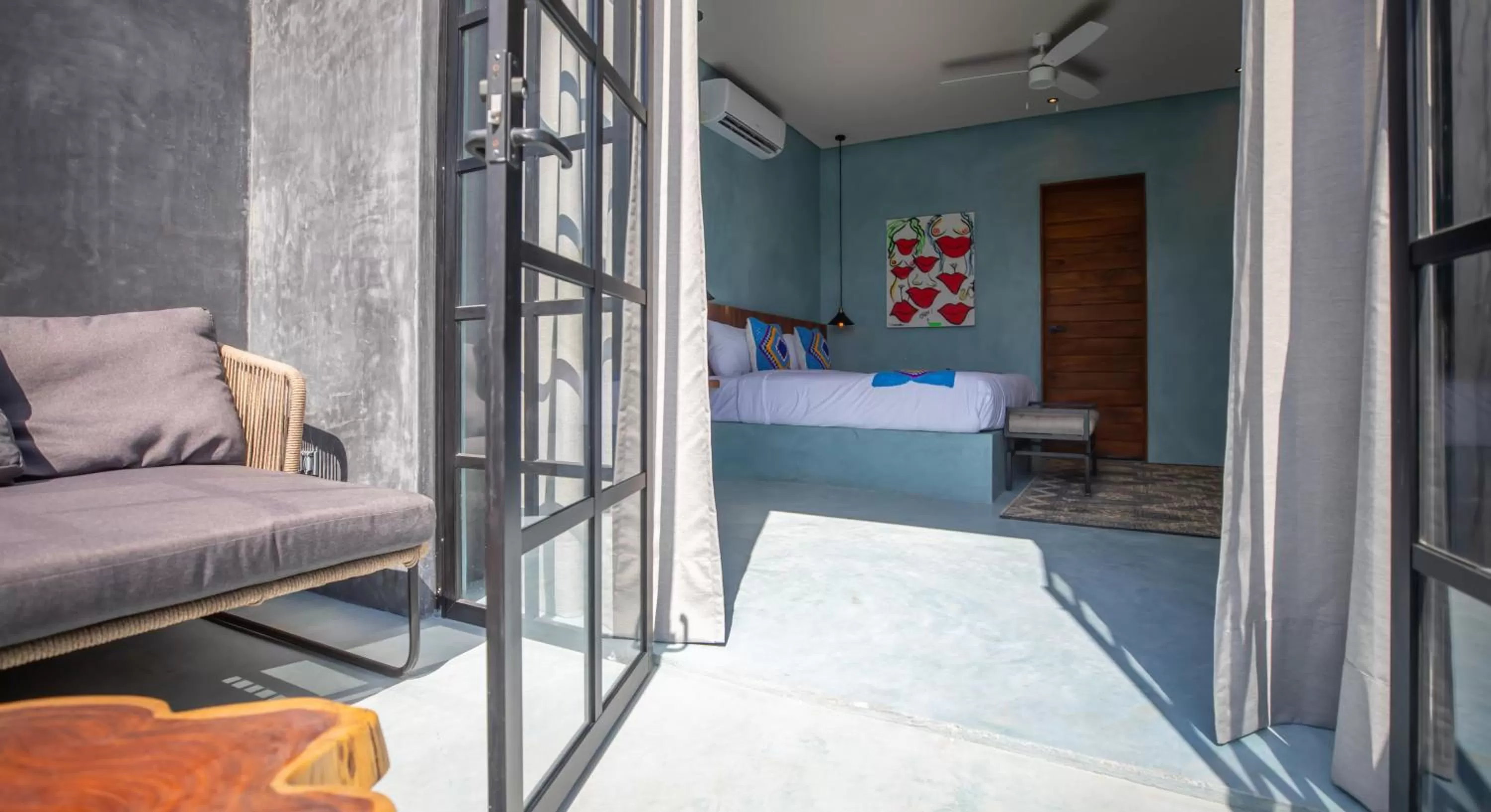 Balcony/Terrace, Bed in Turquoise Tulum Hotel