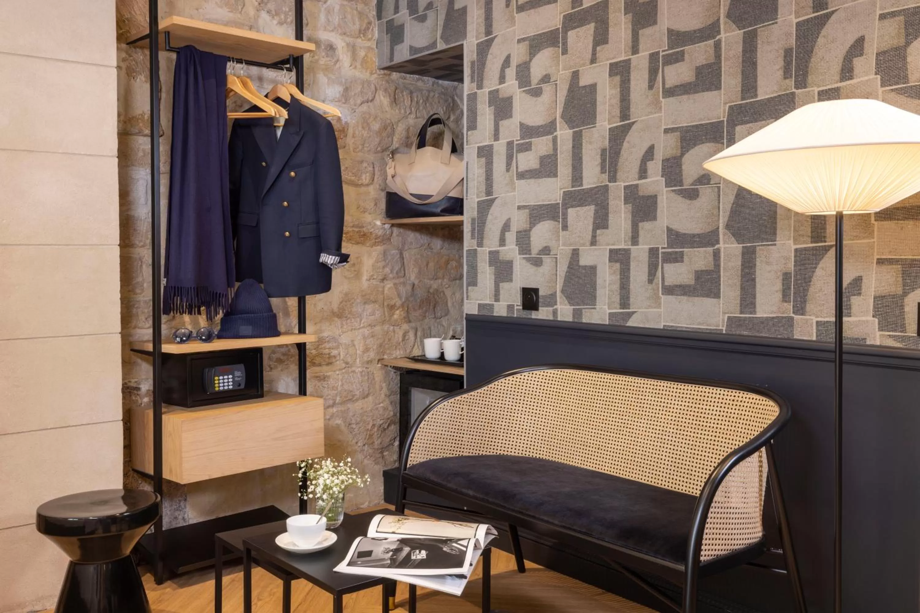 Living room in Hotel Abbatial Saint Germain